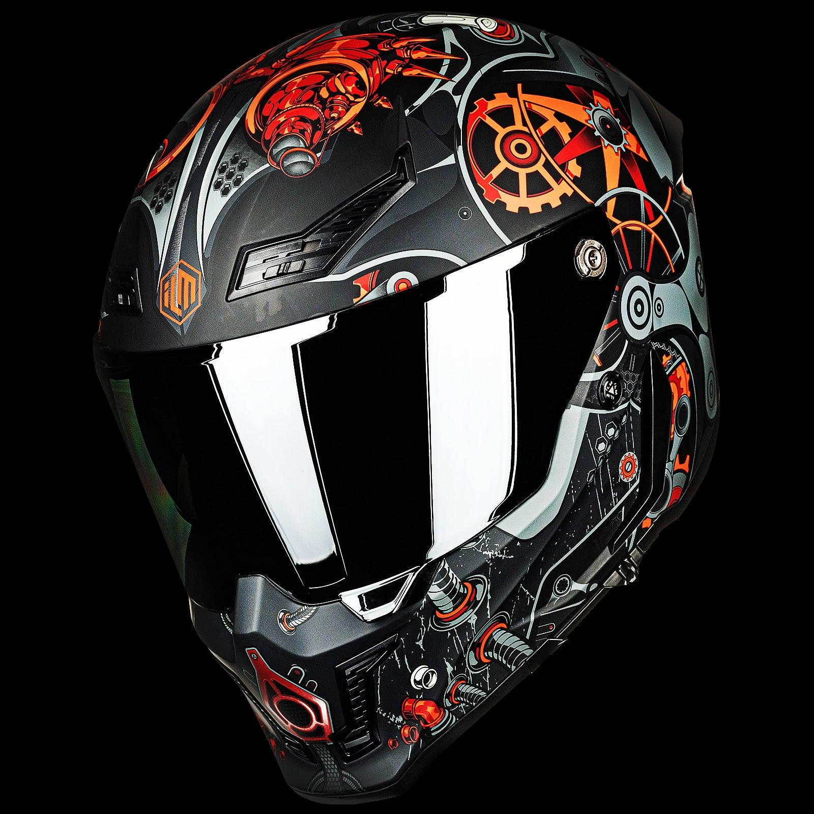 ILM Full Face Motorcycle Helmets - Racing Helmet - Model MF509 - Image 26