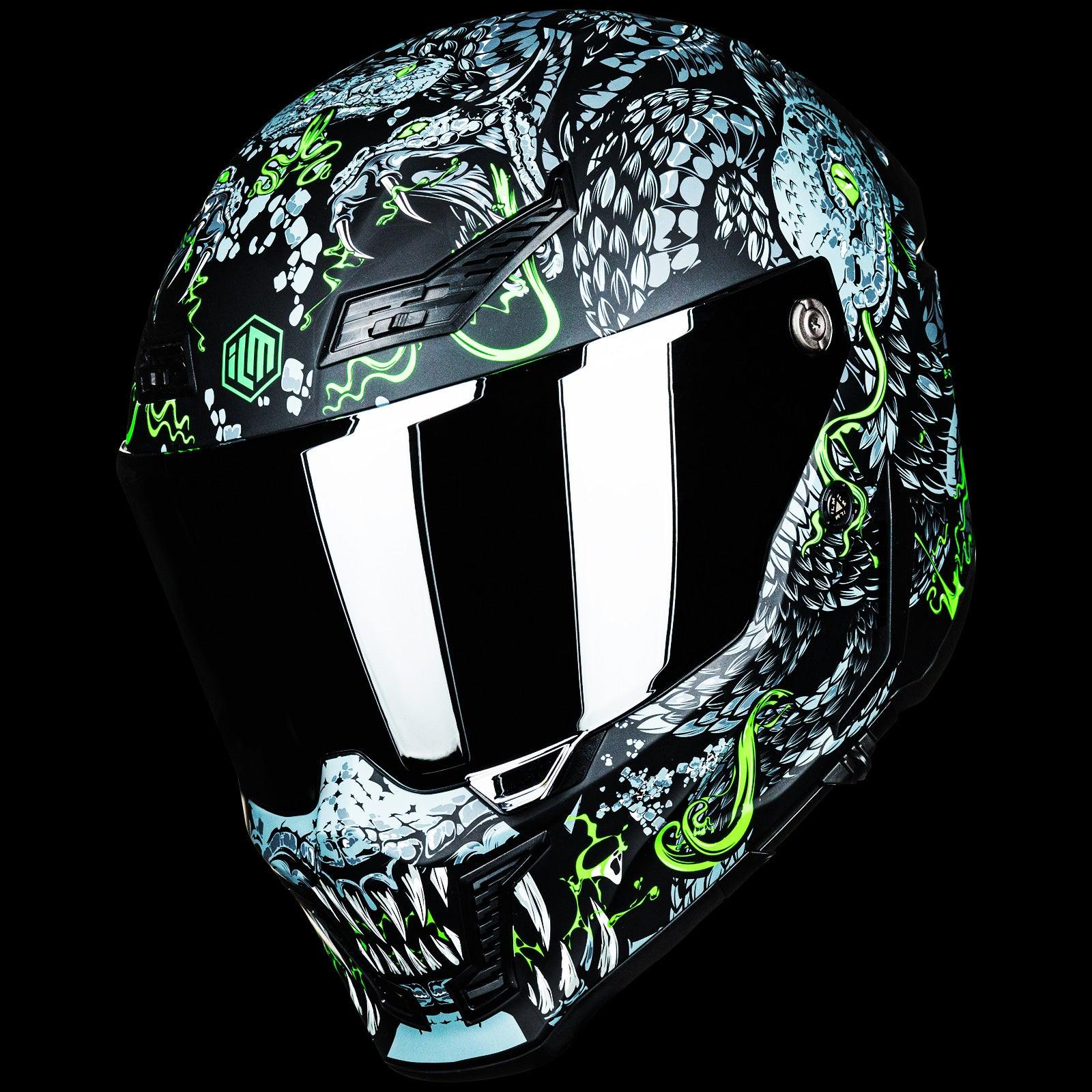 ILM Full Face Motorcycle Helmets - Racing Helmet - Model MF509 - Image 28