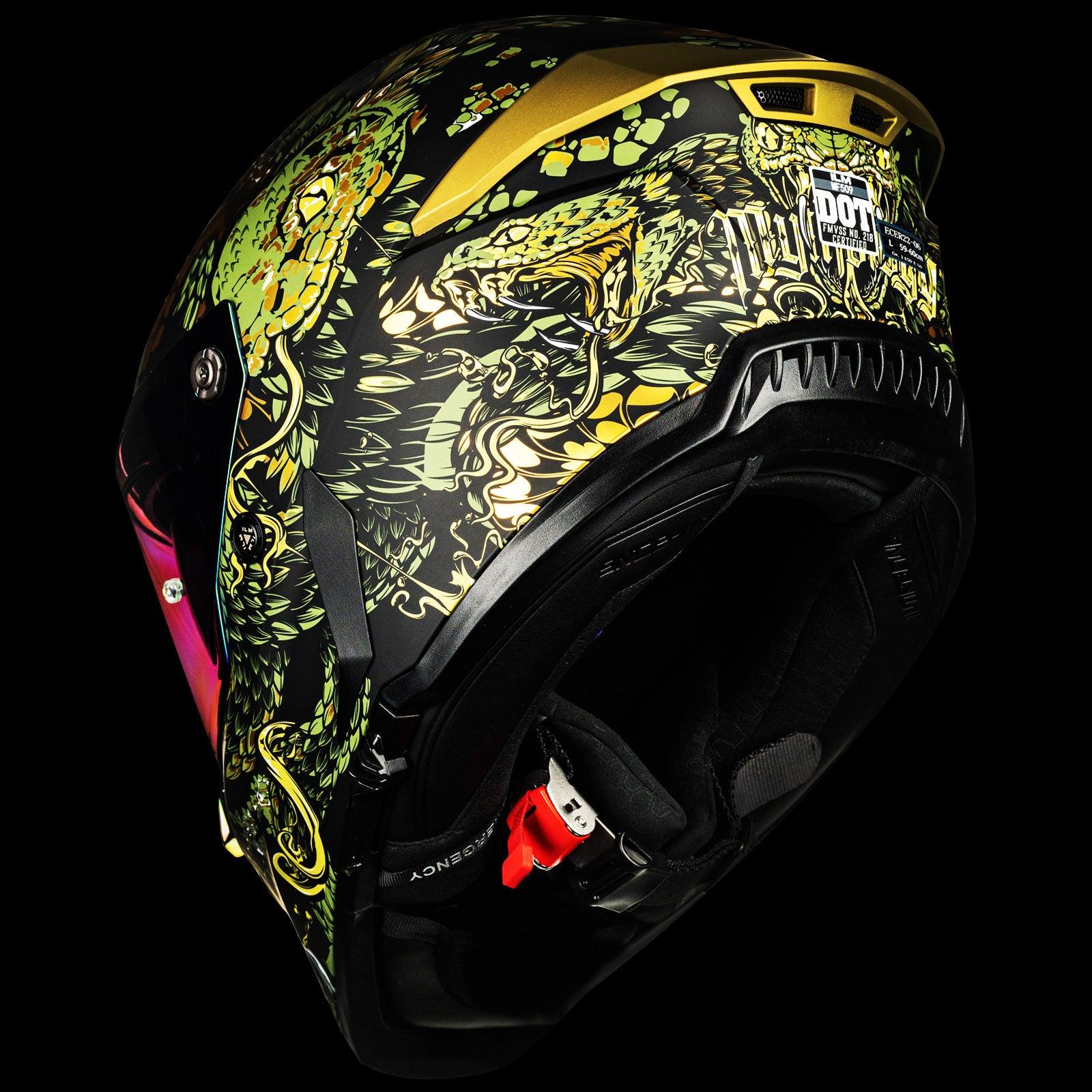 ILM Full Face Motorcycle Helmets - Racing Helmet - Model MF509 - Image 6