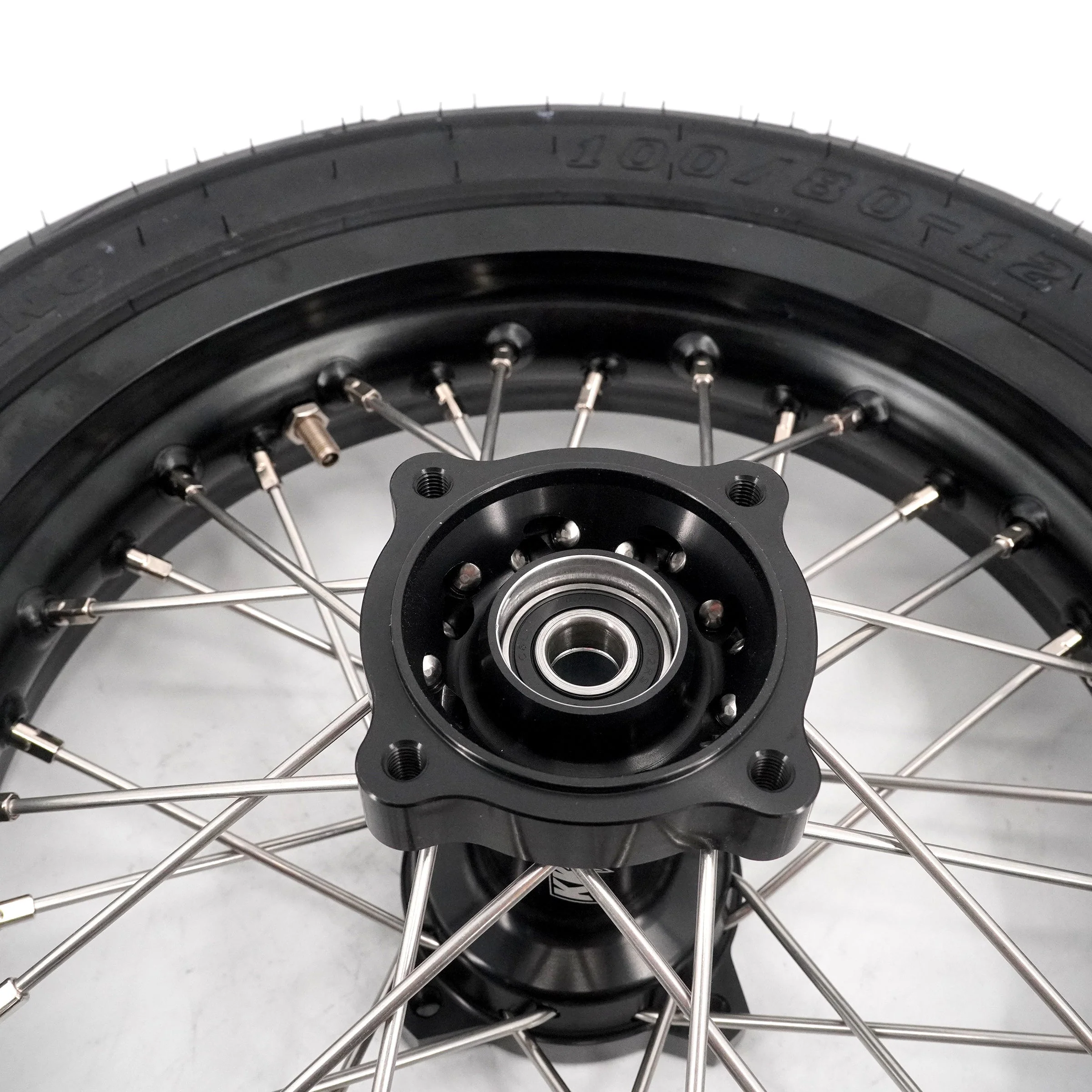 KKE Mini  E-Bike Wheel Kit with Tires | Rawrr Mantis X 2024-2025 Black - 1.85*12’‘ & 2.15*12’‘ - Image 13