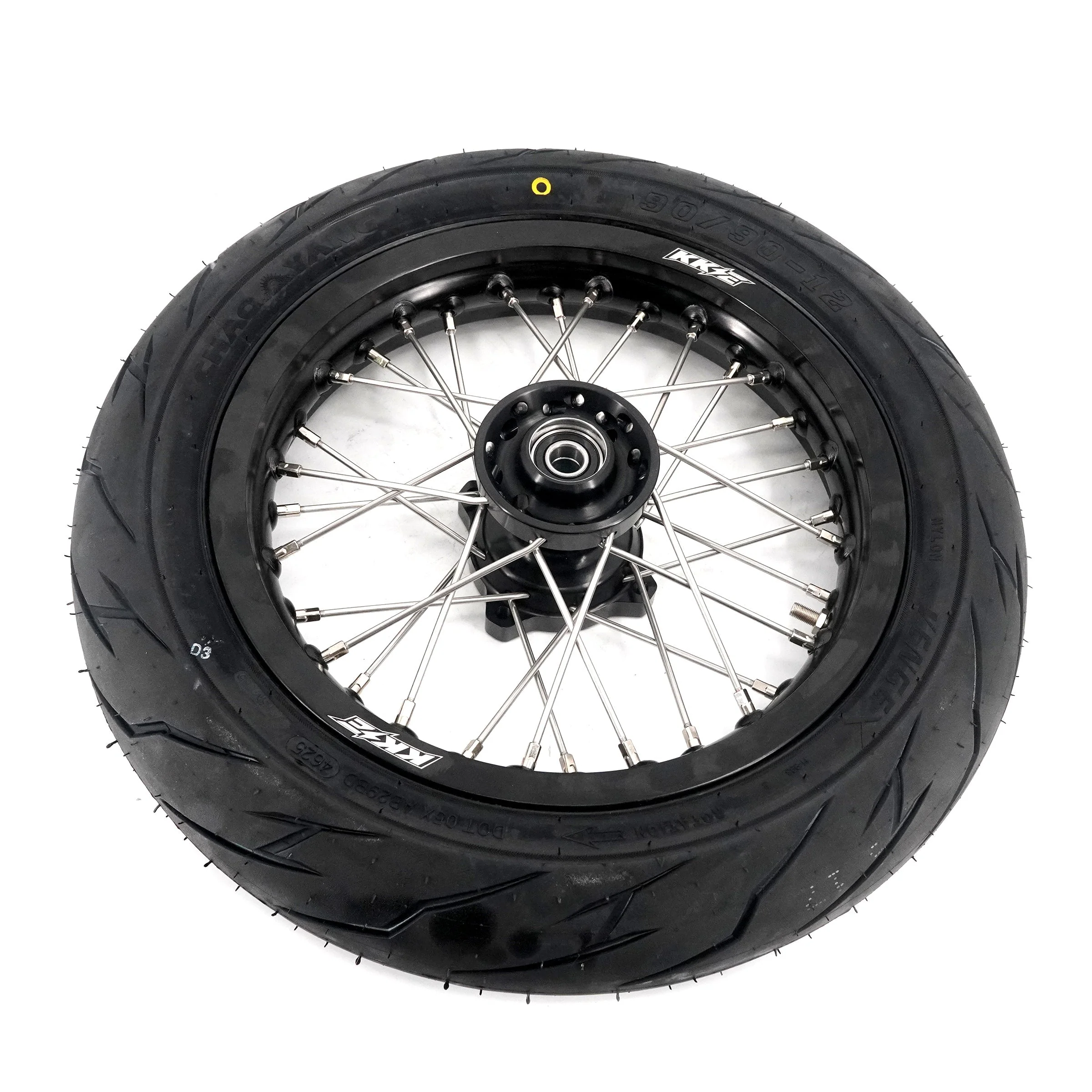 KKE Mini  E-Bike Wheel Kit with Tires | Rawrr Mantis X 2024-2025 Black - 1.85*12’‘ & 2.15*12’‘ - Image 2