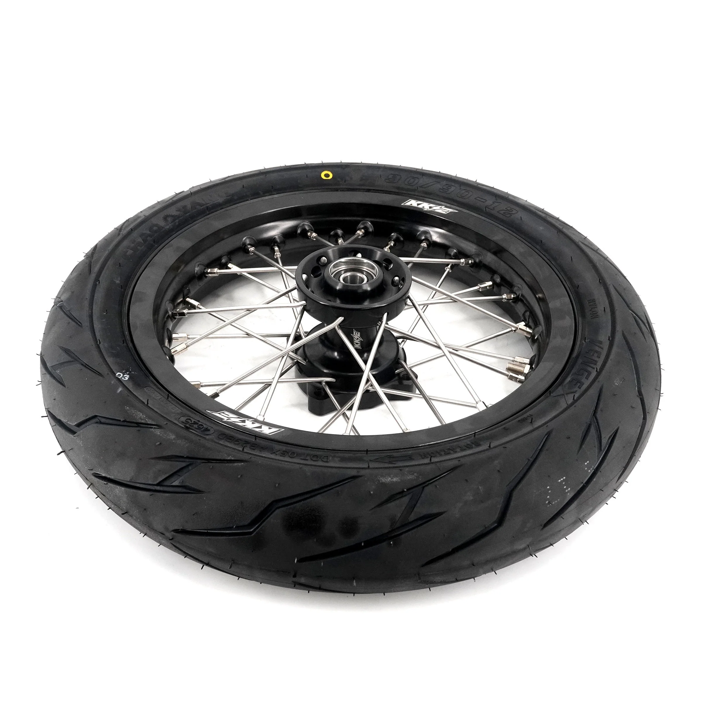 KKE Mini  E-Bike Wheel Kit with Tires | Rawrr Mantis X 2024-2025 Black - 1.85*12’‘ & 2.15*12’‘ - Image 3