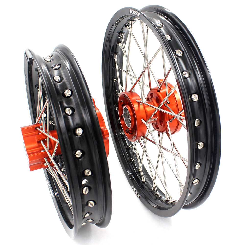 KKE 14"*1.4/12"*1.6 Kid's Small Wheels Rims Set Fit KTM SX 65 2002-2024 / GAS-GAS MC 65 2021-2024 - Image 2