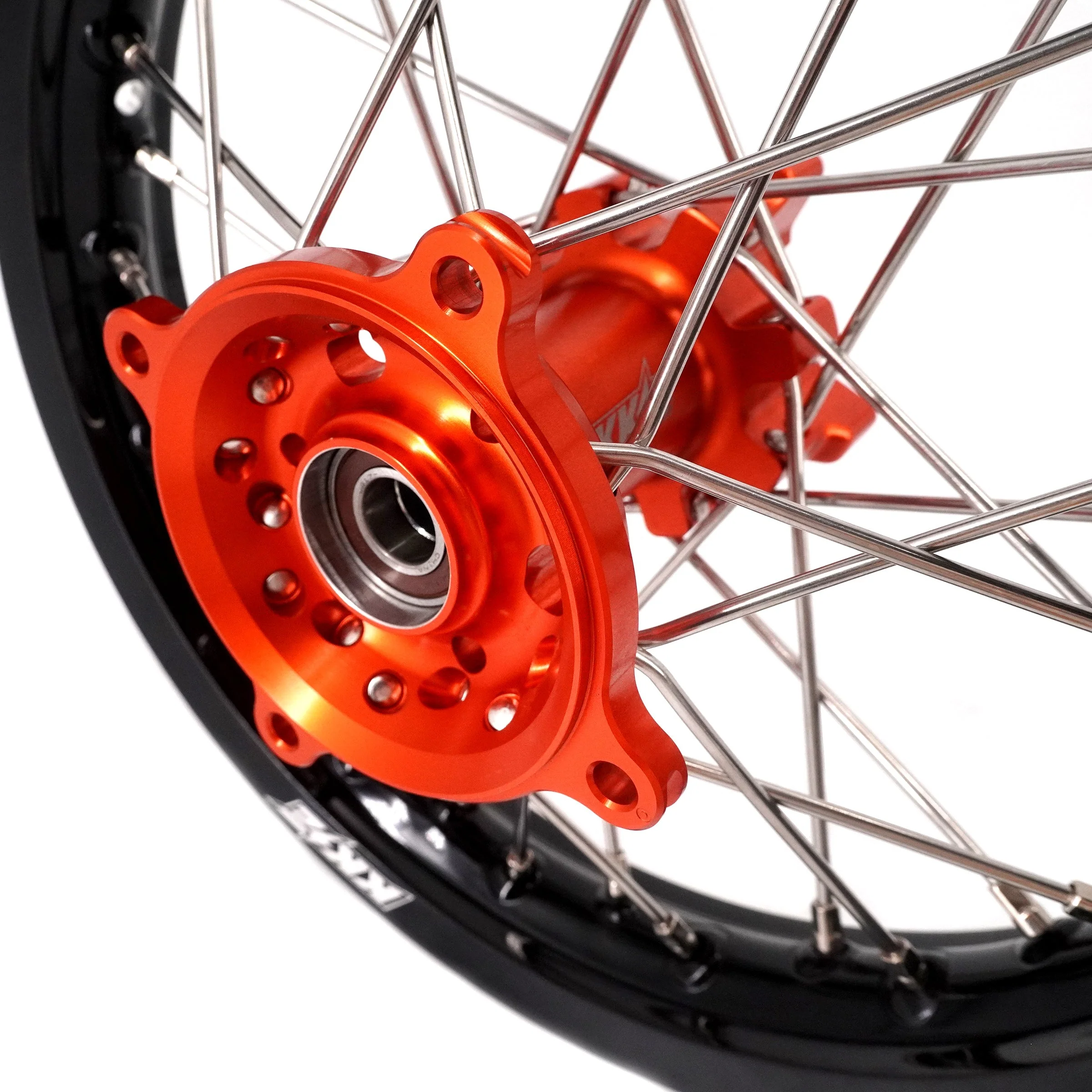 KKE 14"*1.4/12"*1.6 Kid's Small Wheels Rims Set Fit KTM SX 65 2025 Orange&Black - Image 11
