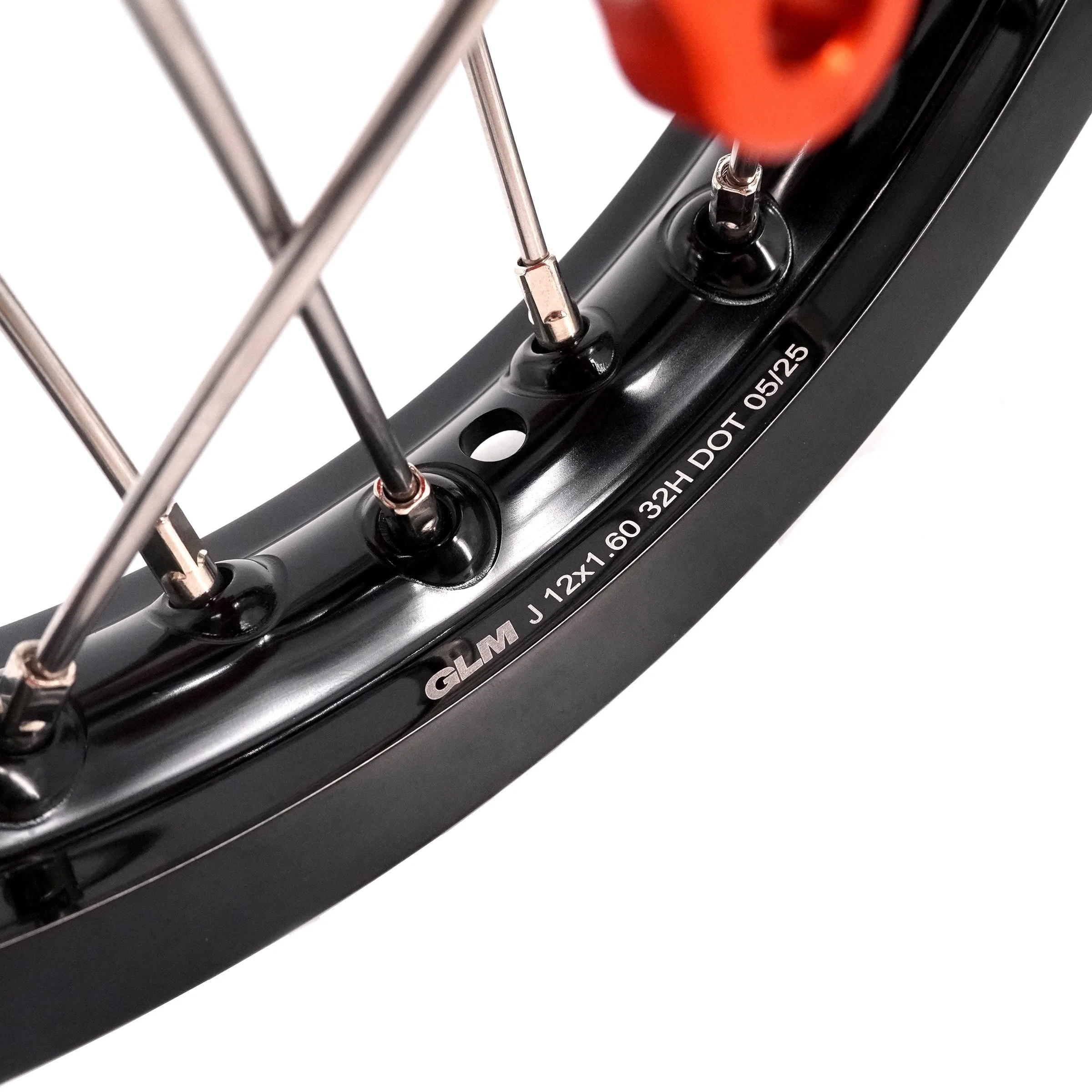 KKE 14"*1.4/12"*1.6 Kid's Small Wheels Rims Set Fit KTM SX 65 2025 Orange&Black - Image 12