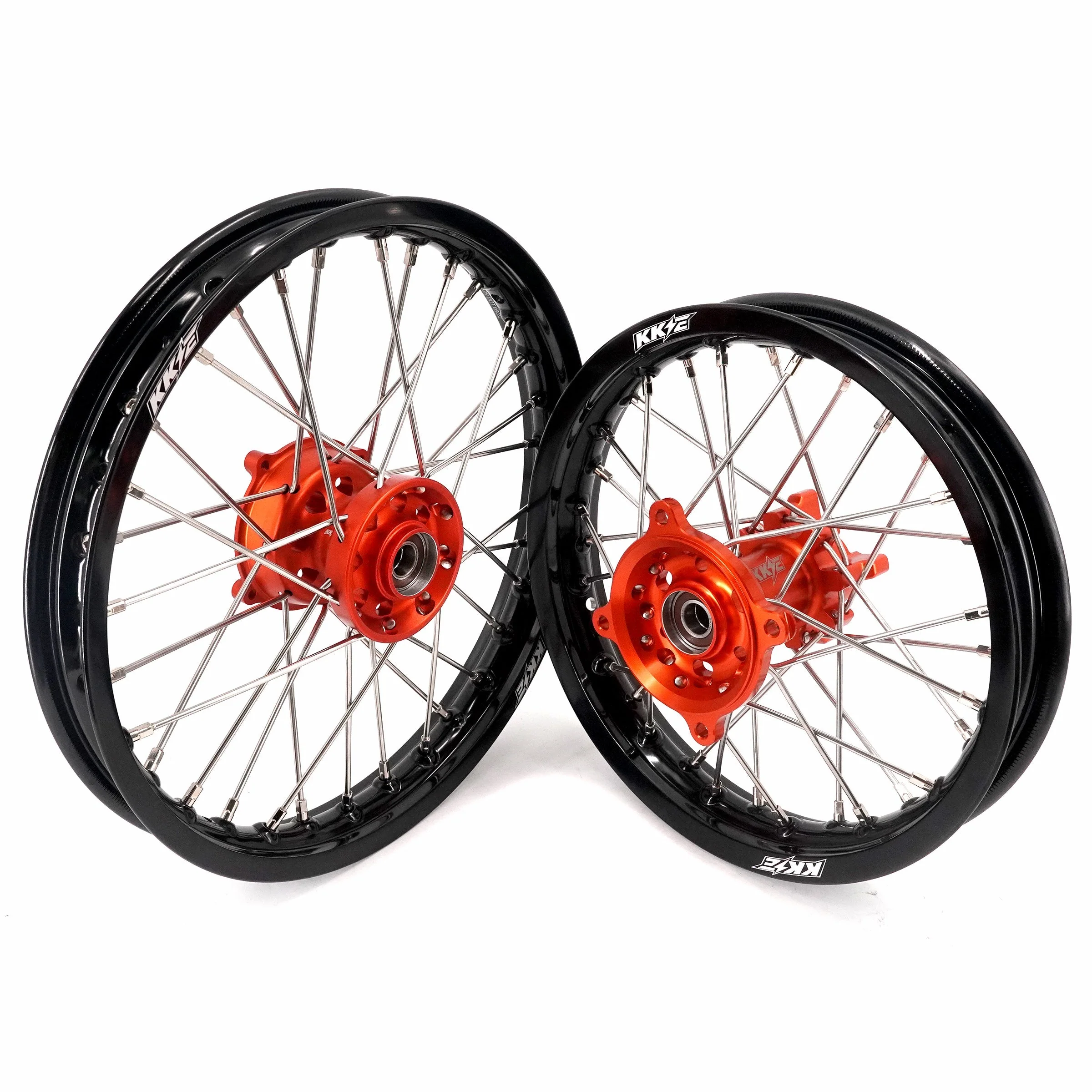 KKE 14"*1.4/12"*1.6 Kid's Small Wheels Rims Set Fit KTM SX 65 2025 Orange&Black - Image 2