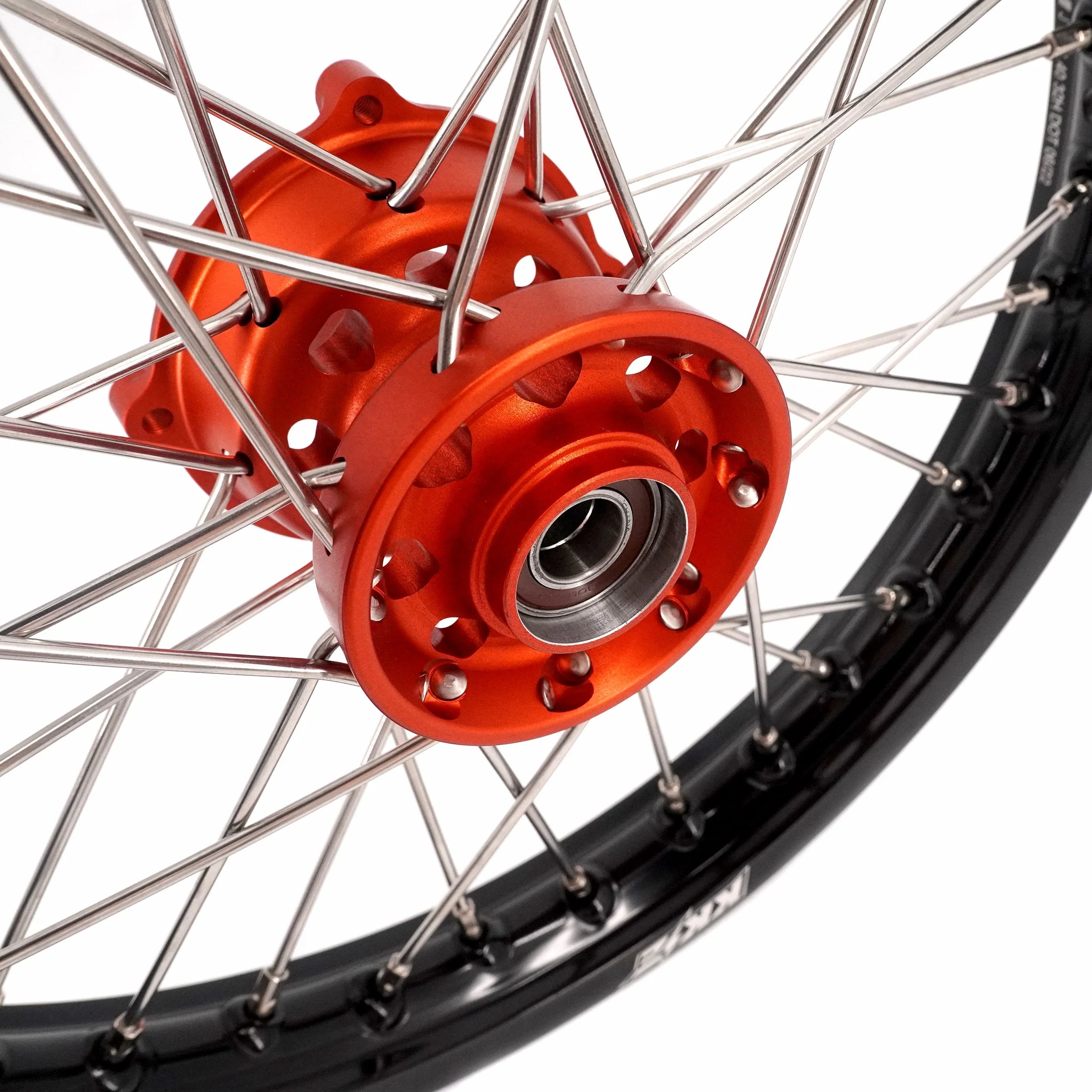 KKE 14"*1.4/12"*1.6 Kid's Small Wheels Rims Set Fit KTM SX 65 2025 Orange&Black - Image 4