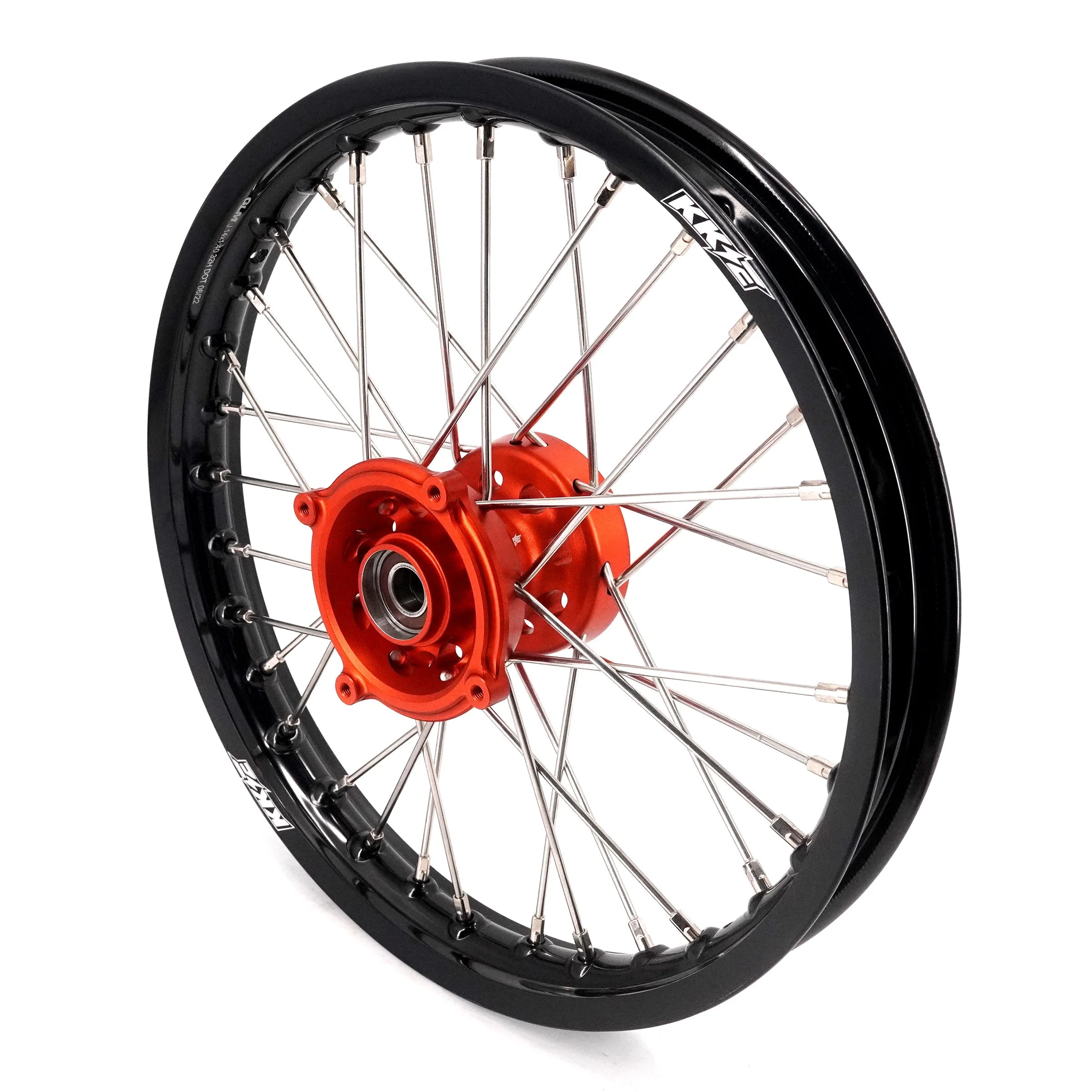 KKE 14"*1.4/12"*1.6 Kid's Small Wheels Rims Set Fit KTM SX 65 2025 Orange&Black - Image 5