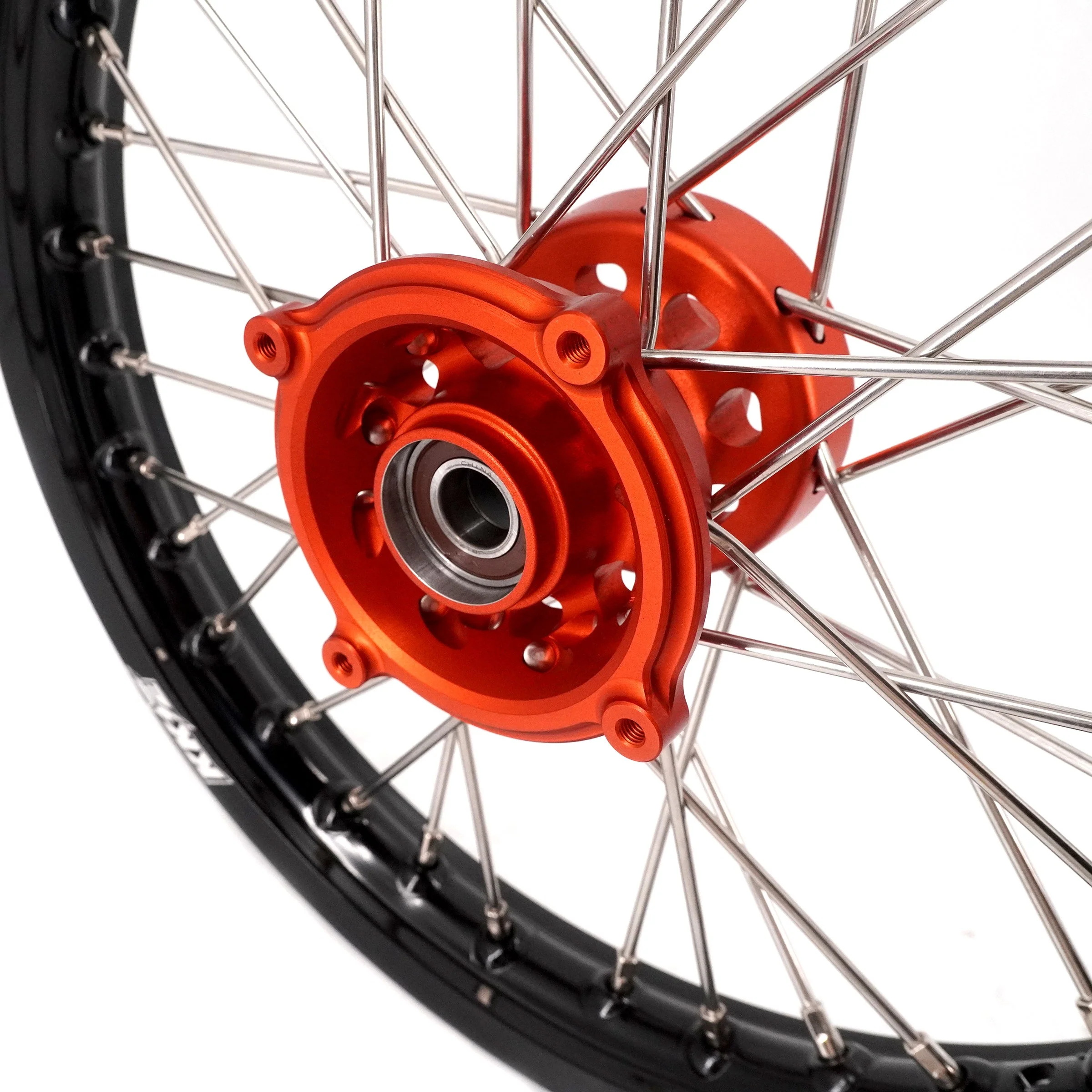 KKE 14"*1.4/12"*1.6 Kid's Small Wheels Rims Set Fit KTM SX 65 2025 Orange&Black - Image 6