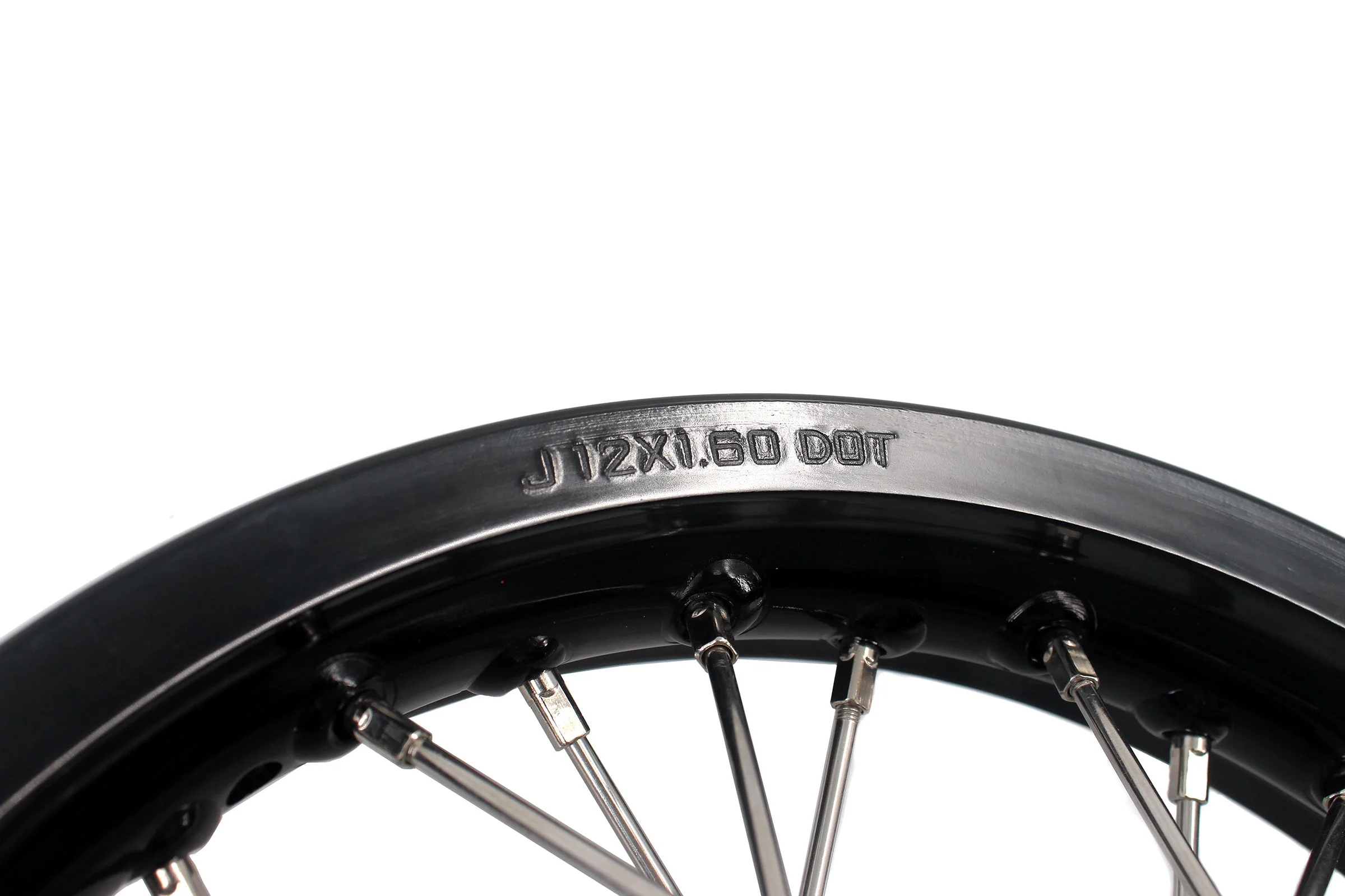 KKE 14 & 12 Small Kid's Wheels Rims Set for KTM 65 SX 2002-2024 Silver&Black - Image 12
