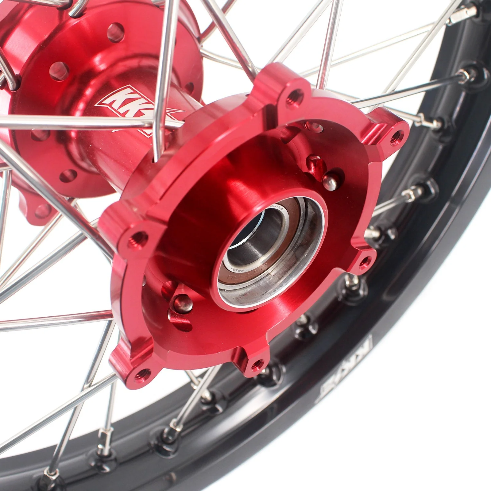 KKE 17"*1.4/14"*1.6 Small Kid's Wheels For KTM SX 85 GAS GAS MC85 2021-2024 Red Hub - Image 6