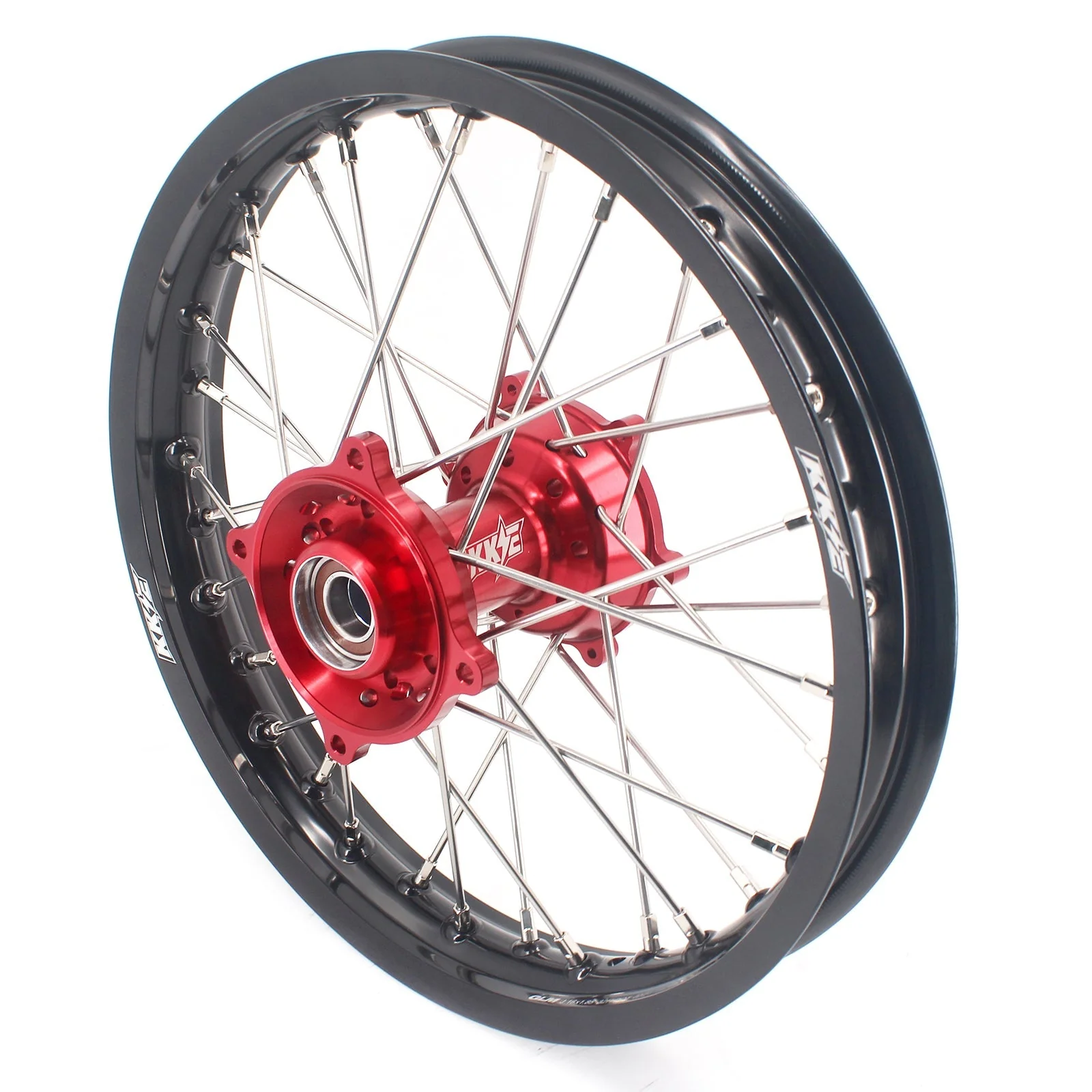 KKE 17"*1.4/14"*1.6 Small Kid's Wheels For KTM SX 85 GAS GAS MC85 2021-2024 Red Hub - Image 9