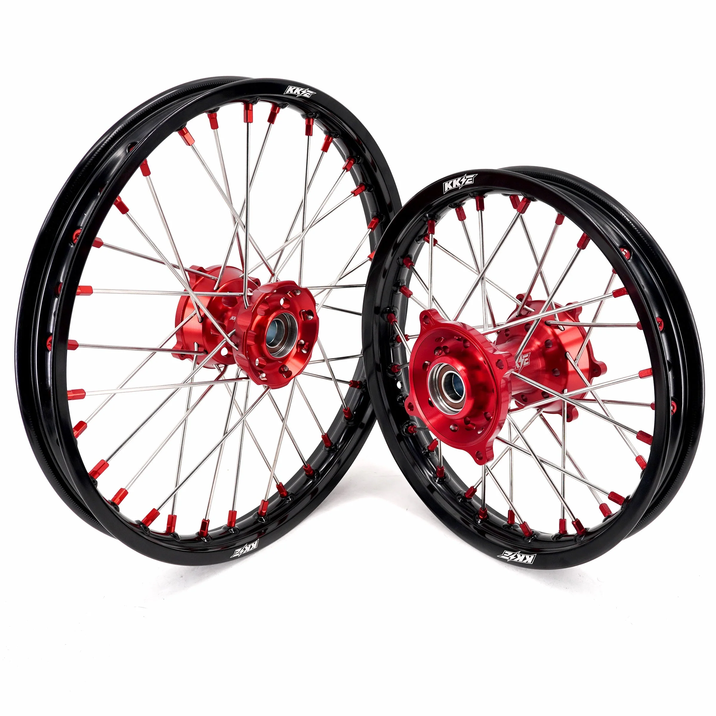 KKE 17"*1.4/14"*1.6 Small Kid's Wheels For KTM SX 85 GAS GAS MC85 2021-2024 Red Nipples - Image 2