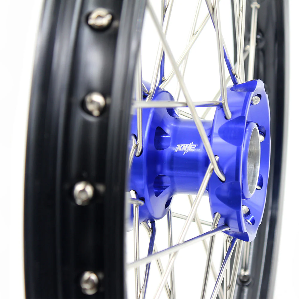 KKE 17"*1.4/14"*1.6 Spoked Kid's Big Wheels Rims Fit KTM SX 85 2003-2020 Husqvarna TC 85 2014-2020 Blue Hub - Image 13