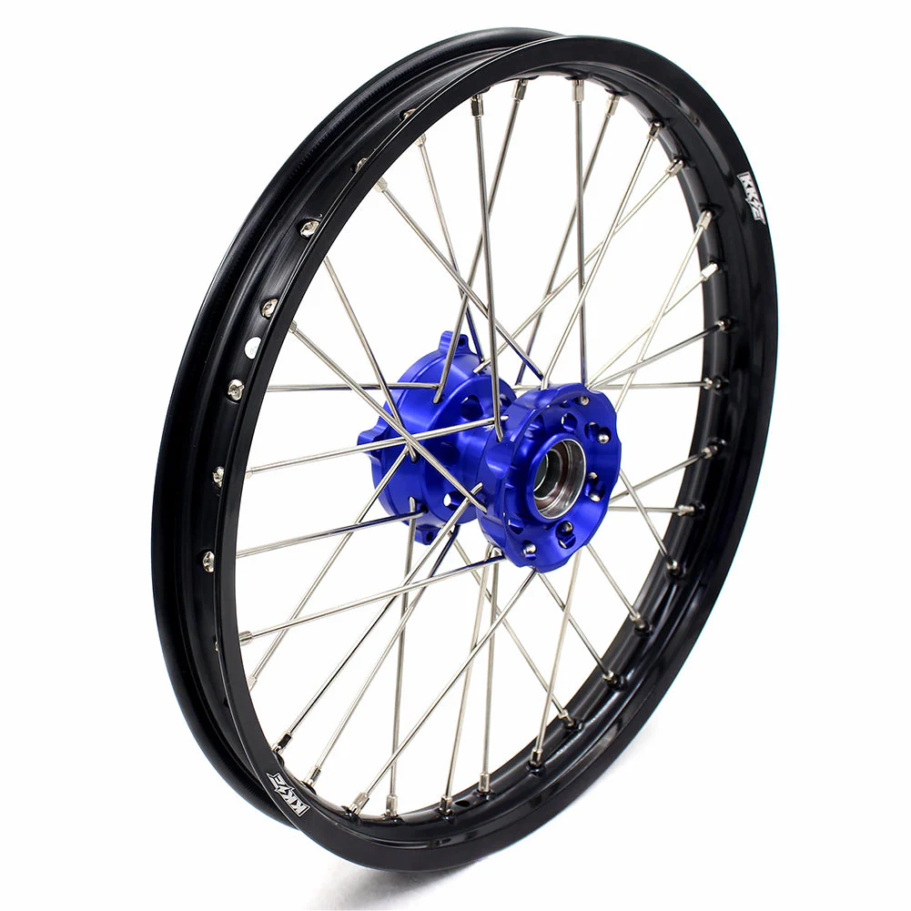 KKE 17"*1.4/14"*1.6 Spoked Kid's Big Wheels Rims Fit KTM SX 85 2003-2020 Husqvarna TC 85 2014-2020 Blue Hub - Image 9