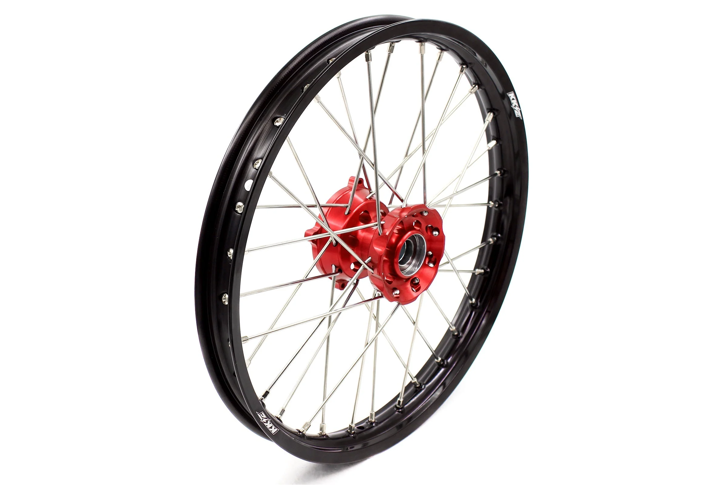 KKE 17"*1.4/14"*1.6 Spoked Small Kid's Wheels Set For KTM SX 85 2003-2020 Red Hub - Image 8