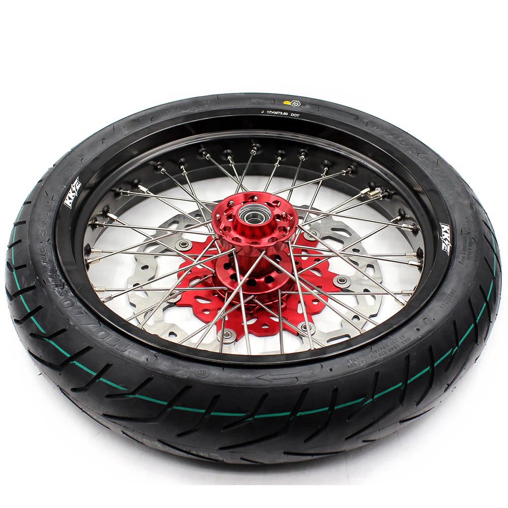 KKE 17 Inch CUSH Drive Supermoto Rims Tires For HONDA XR650L 1993-2024 With CST Tires - Image 10