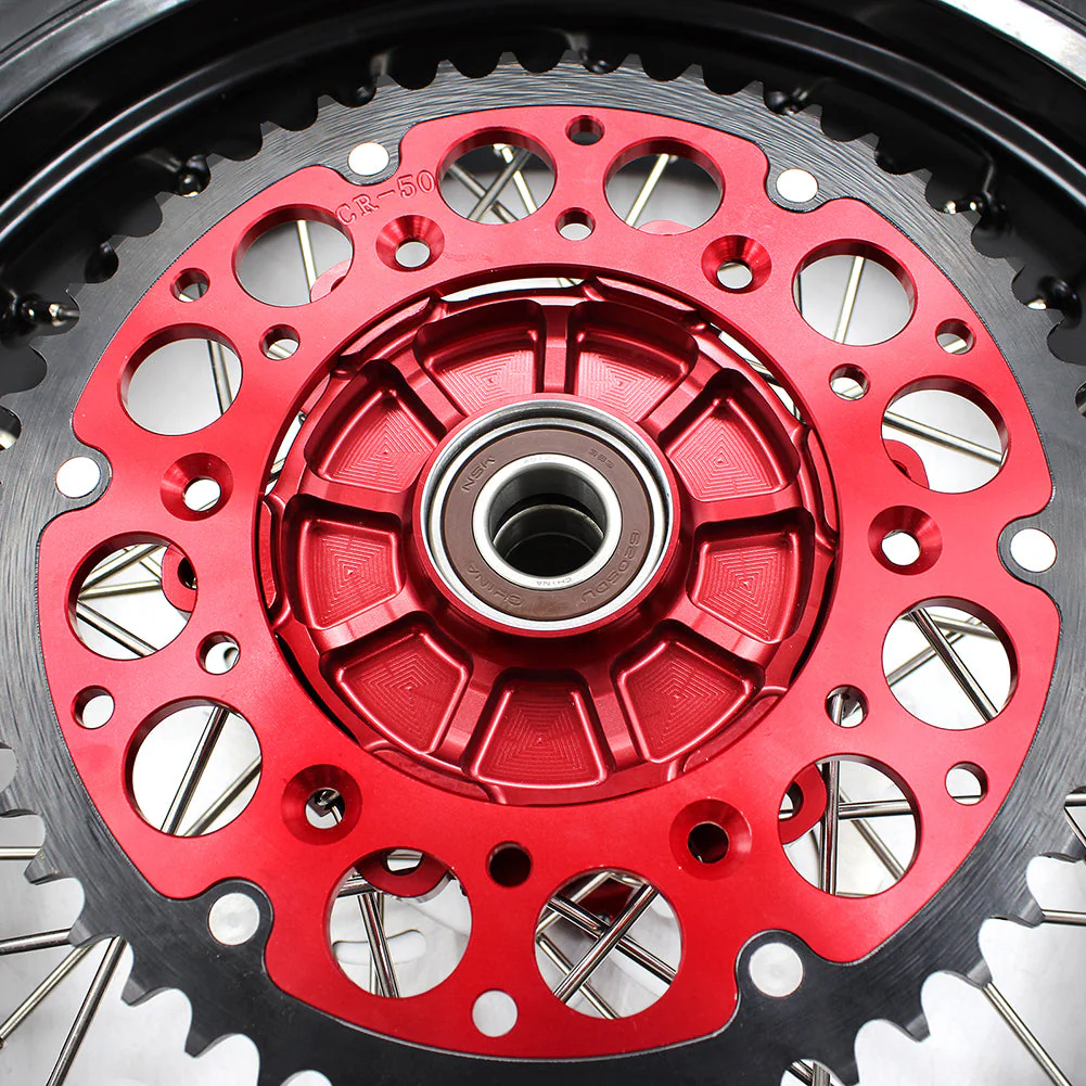 KKE 17 Inch Cush Drive Supermoto Wheels with CST Tires  For HONDA XR650R 2000-2008 - Image 4