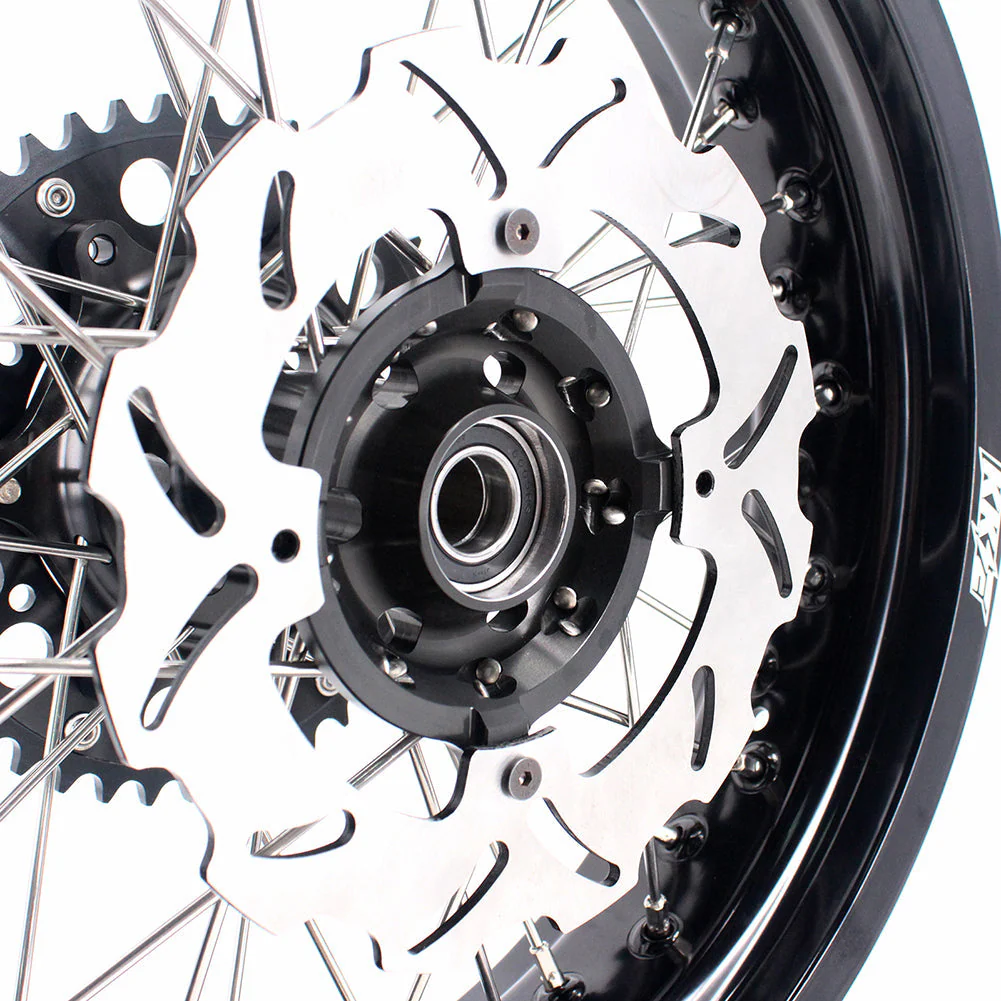 KKE 17 Inch Supermoto Rims for Honda CRF250R 04-13 CRF450R 02-12 Black - Image 21