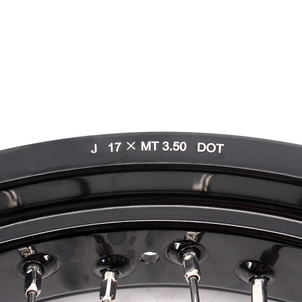 KKE 17 Inch Supermoto Rims for Honda CRF250R 04-13 CRF450R 02-12 Black - Image 6