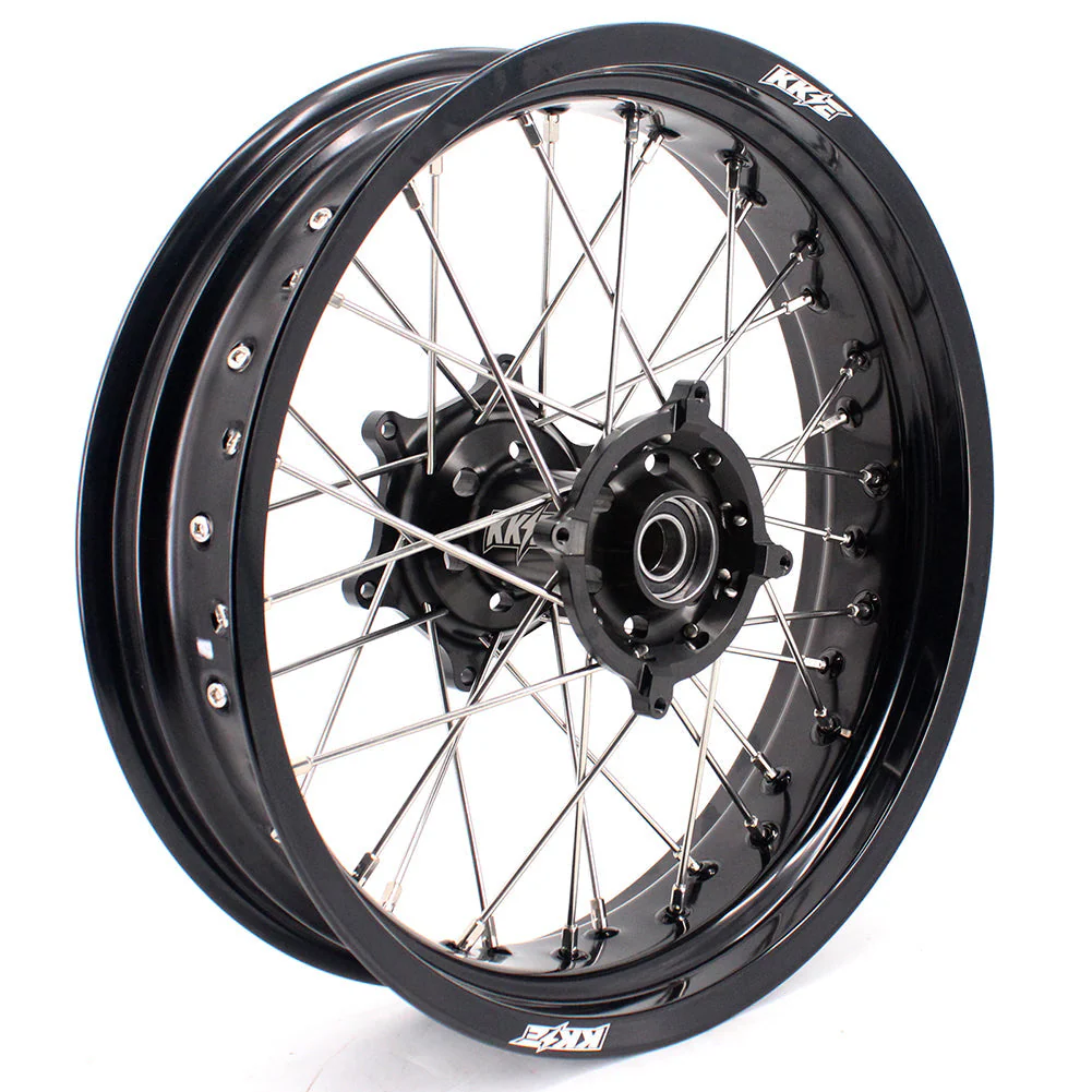 KKE 17 Inch Supermoto Rims for Honda CRF250R 04-13 CRF450R 02-12 Black - Image 8