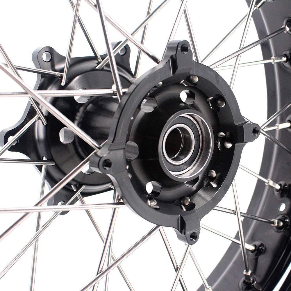 KKE 17 Inch Supermoto Rims for Honda CRF250R 04-13 CRF450R 02-12 Black - Image 9