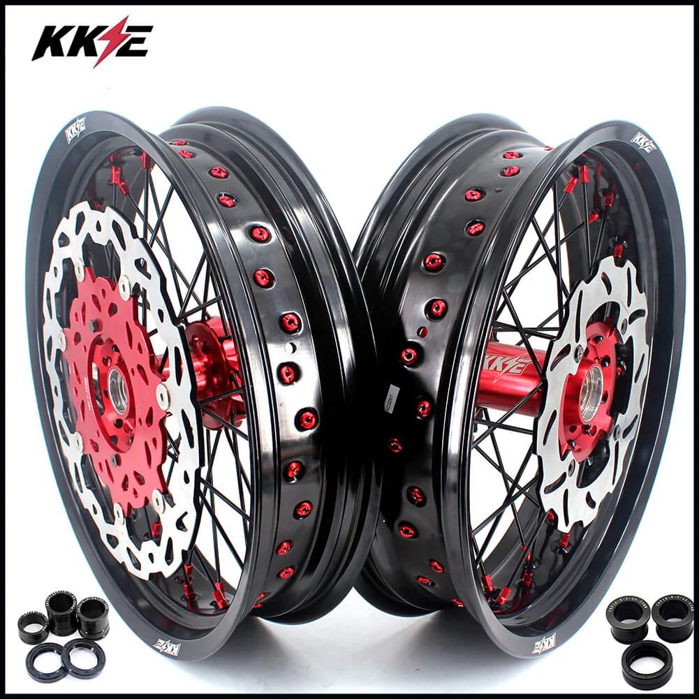 KKE 17 Inch Supermoto Wheels Fit for Honda CRF450L/CRF450RX/CRF450RL 2019-2021 | CRF250R/CRF250RX CRF450R 2013-2024 - Image 37