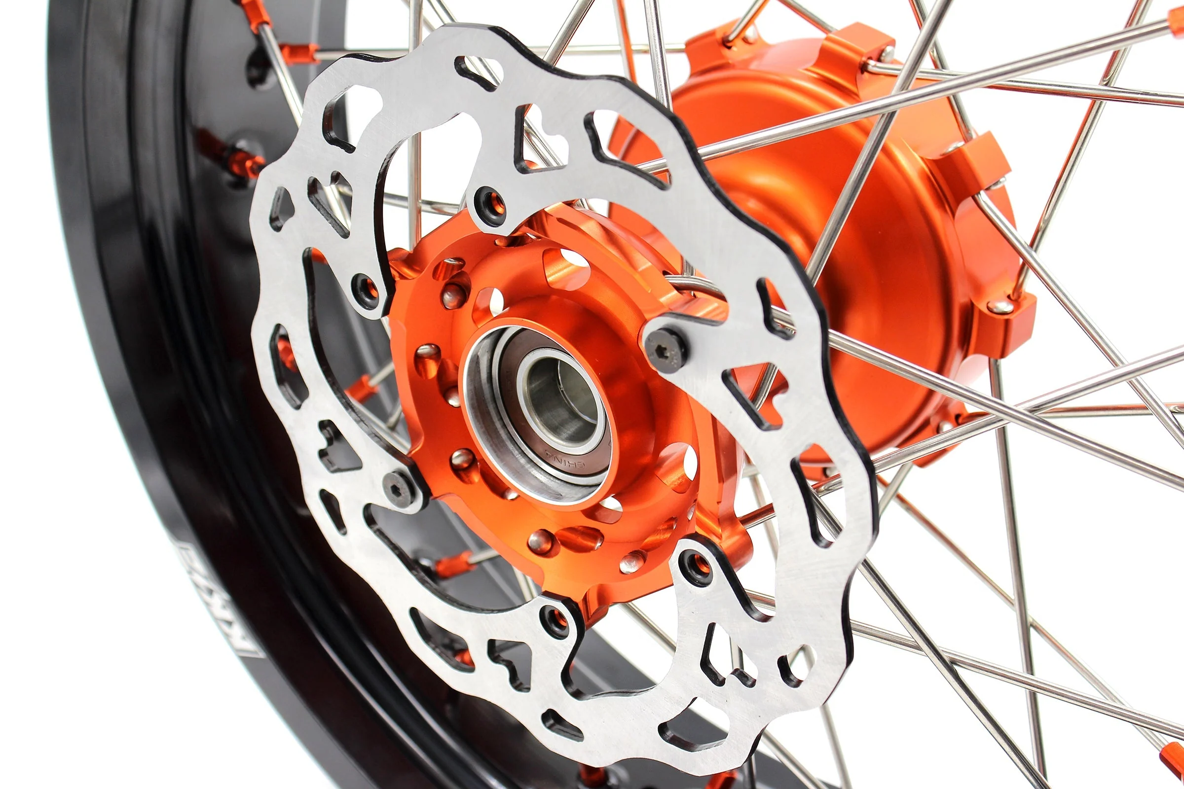 KKE 17Inch CUSH Drive Supermoto Wheels Rims For KTM690 SMC 2007-2011 320MM Disc - Image 2