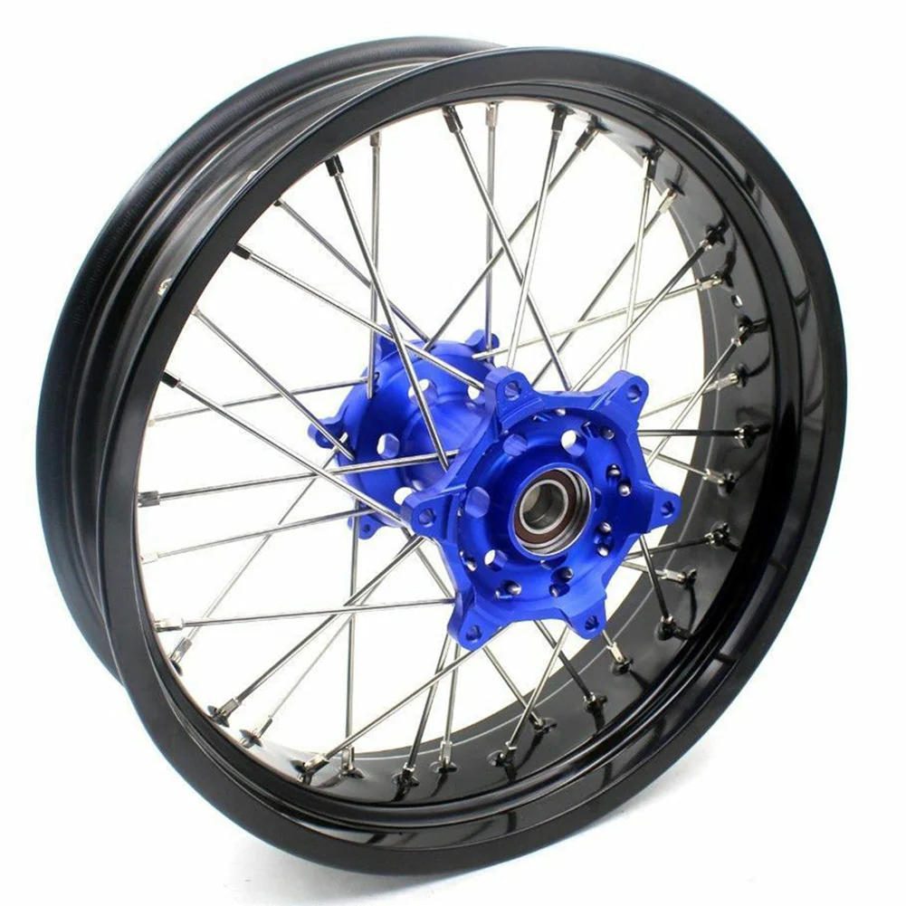 KKE 17Inch KX250F KX450F 2006-2021 For KAWASAKI Supermoto Alloy Wheels Rim Blue - Image 10