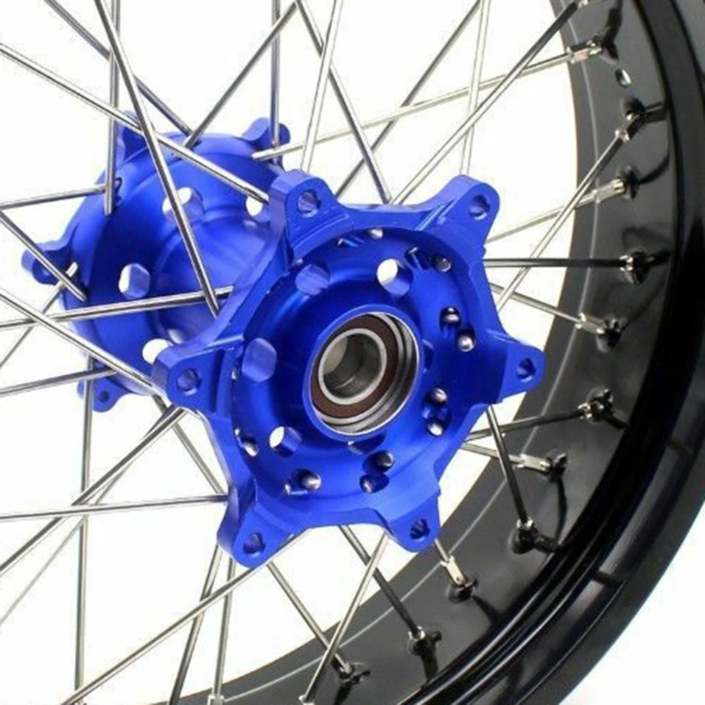 KKE 17Inch KX250F KX450F 2006-2021 For KAWASAKI Supermoto Alloy Wheels Rim Blue - Image 11