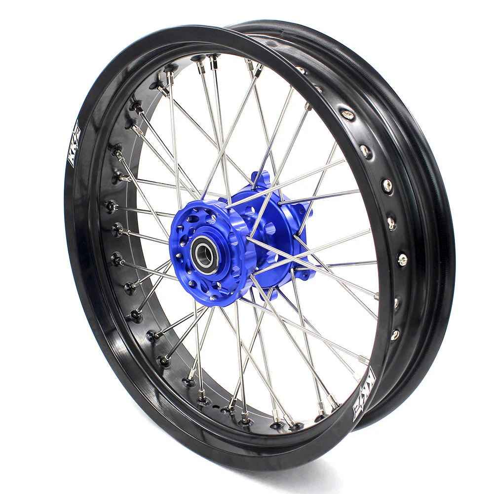 KKE 17Inch KX250F KX450F 2006-2021 For KAWASAKI Supermoto Alloy Wheels Rim Blue - Image 5