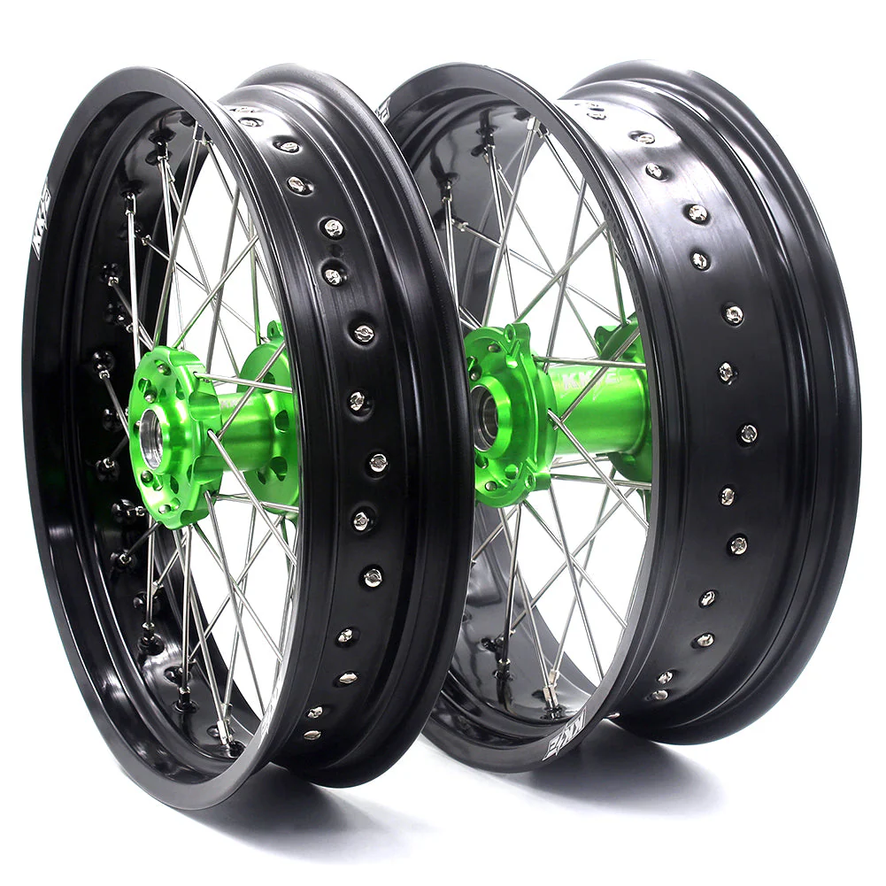 KKE 17Inch KX250F KX450F / KX450X 2006-2023 For KAWASAKI Supermoto Spoked Wheels Rim - Image 2