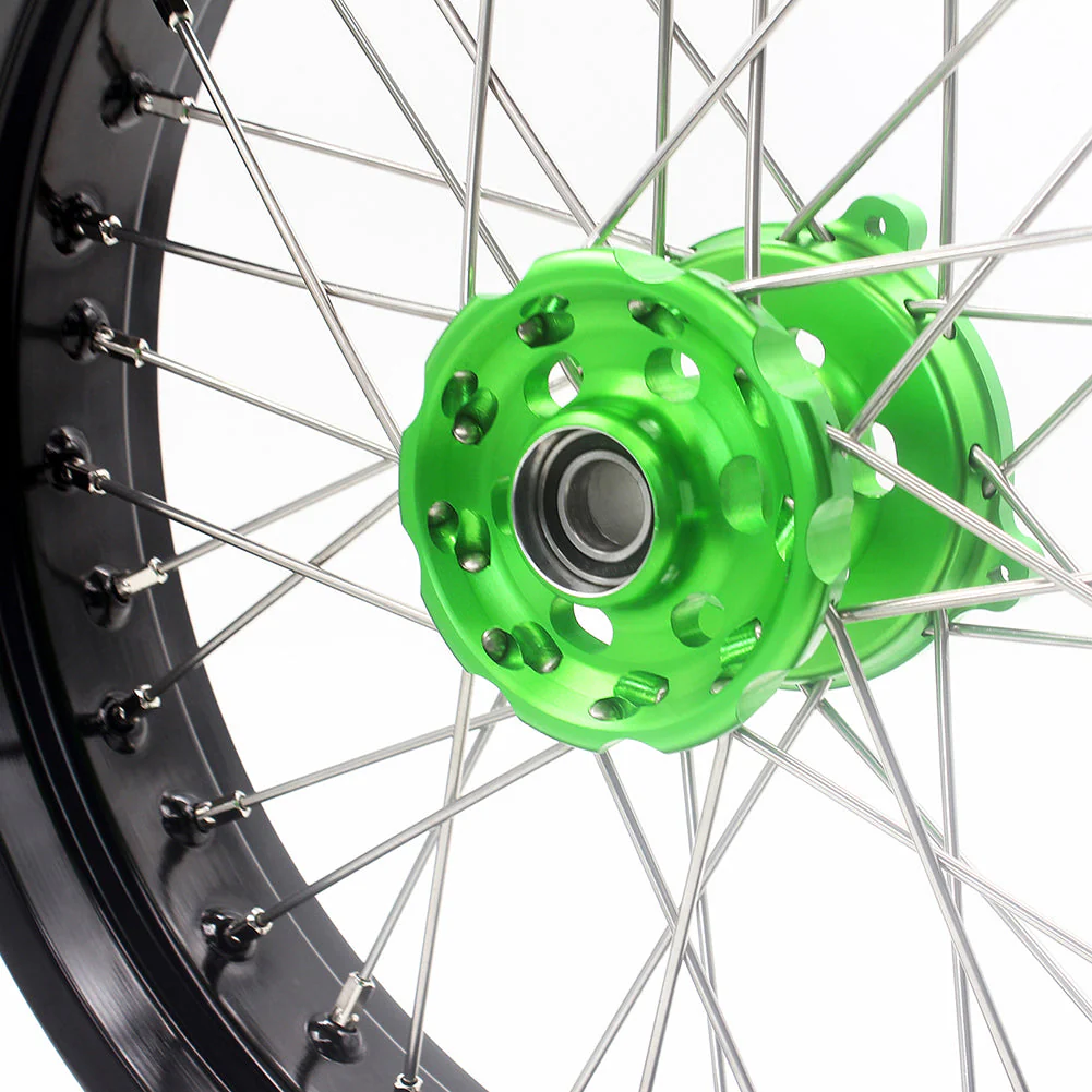 KKE 17Inch KX250F KX450F / KX450X 2006-2023 For KAWASAKI Supermoto Spoked Wheels Rim - Image 5