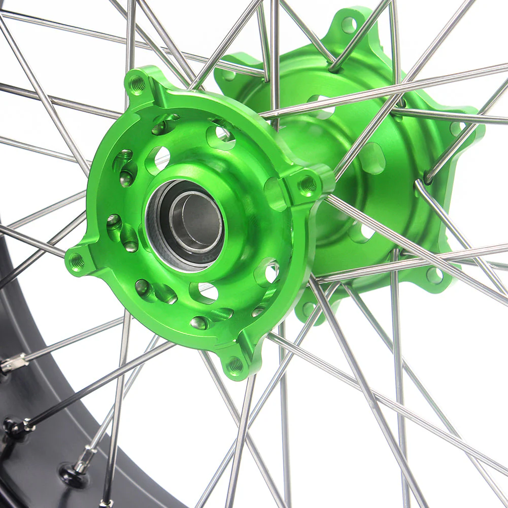KKE 17Inch KX250F KX450F / KX450X 2006-2023 For KAWASAKI Supermoto Spoked Wheels Rim - Image 9
