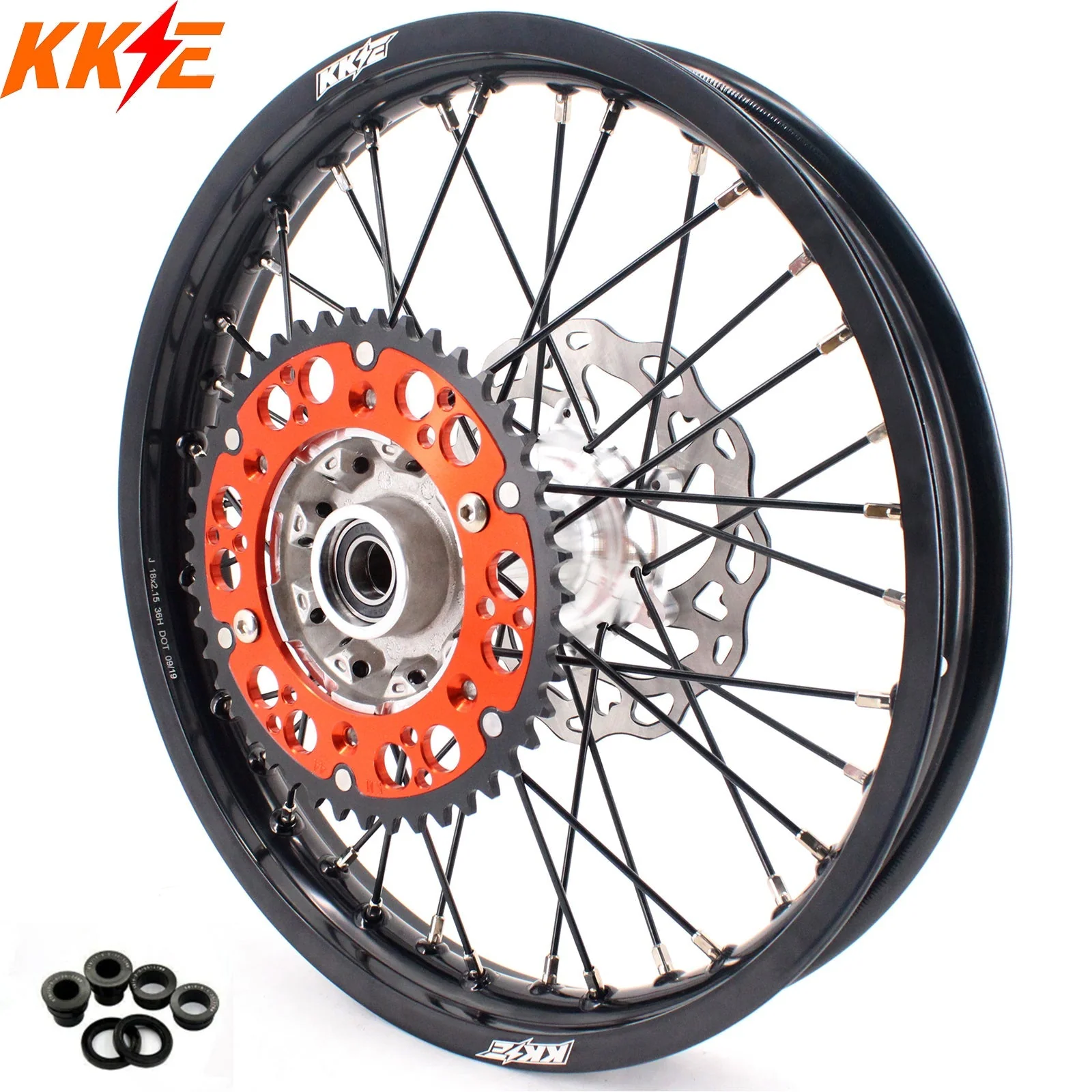 KKE 18×2.15 New Generation Cast Rear Wheel Rim For KTM SX SX-F XCW EXC EXC-F EXC-W 2003-2024 - Image 5