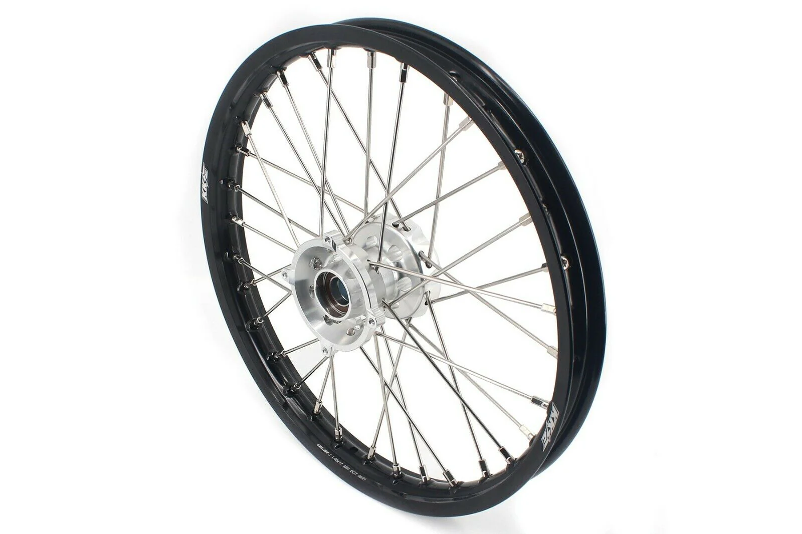KKE 19"*1.6 & 16"*1.85 Kid's Big Wheels Rims Set Fit KTM SX 85 2021-2024 Silver Hub - Image 3
