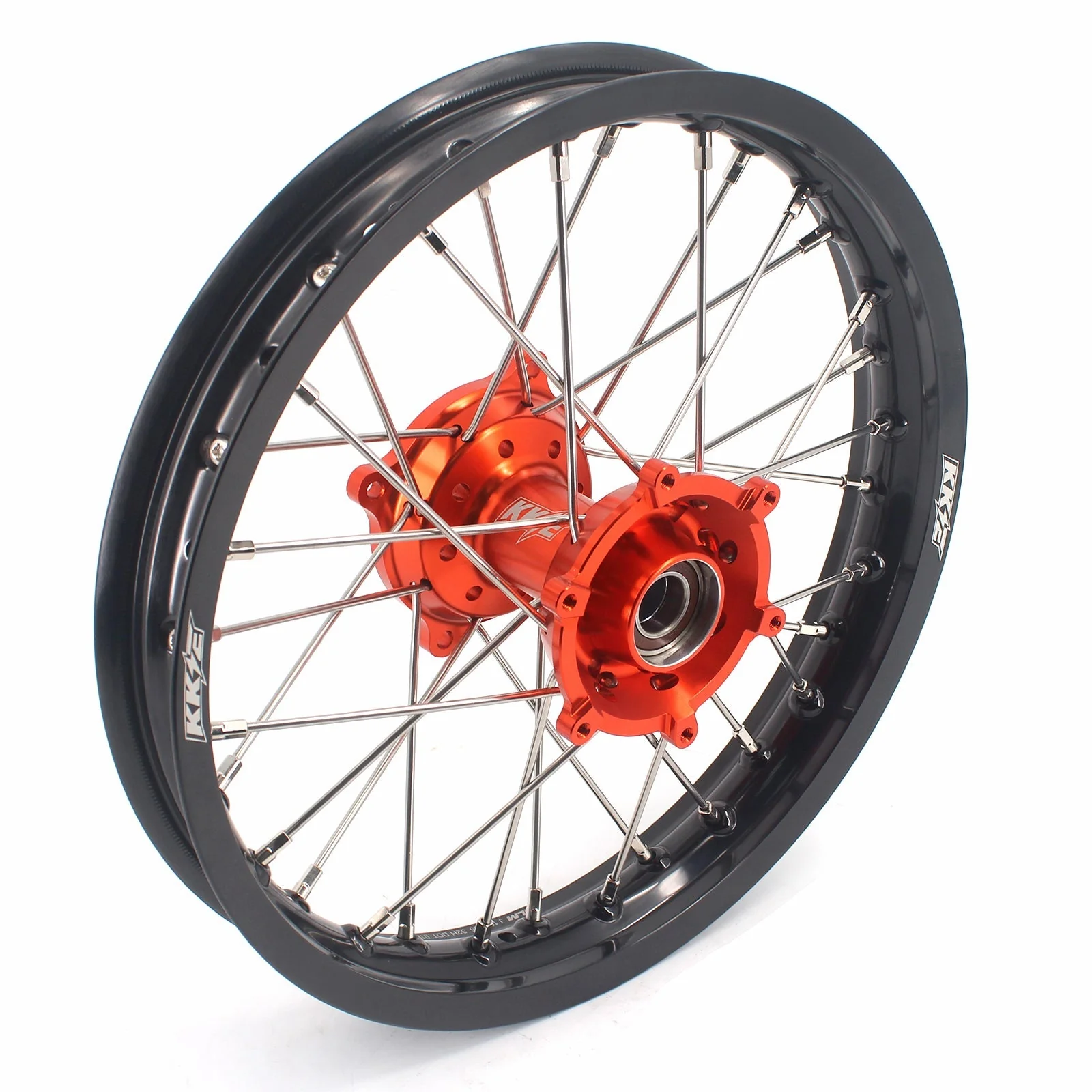 KKE 19/16 Factory Size Kids Big Wheels Rims Fit KTM SX 85 2025 Orange - Image 3