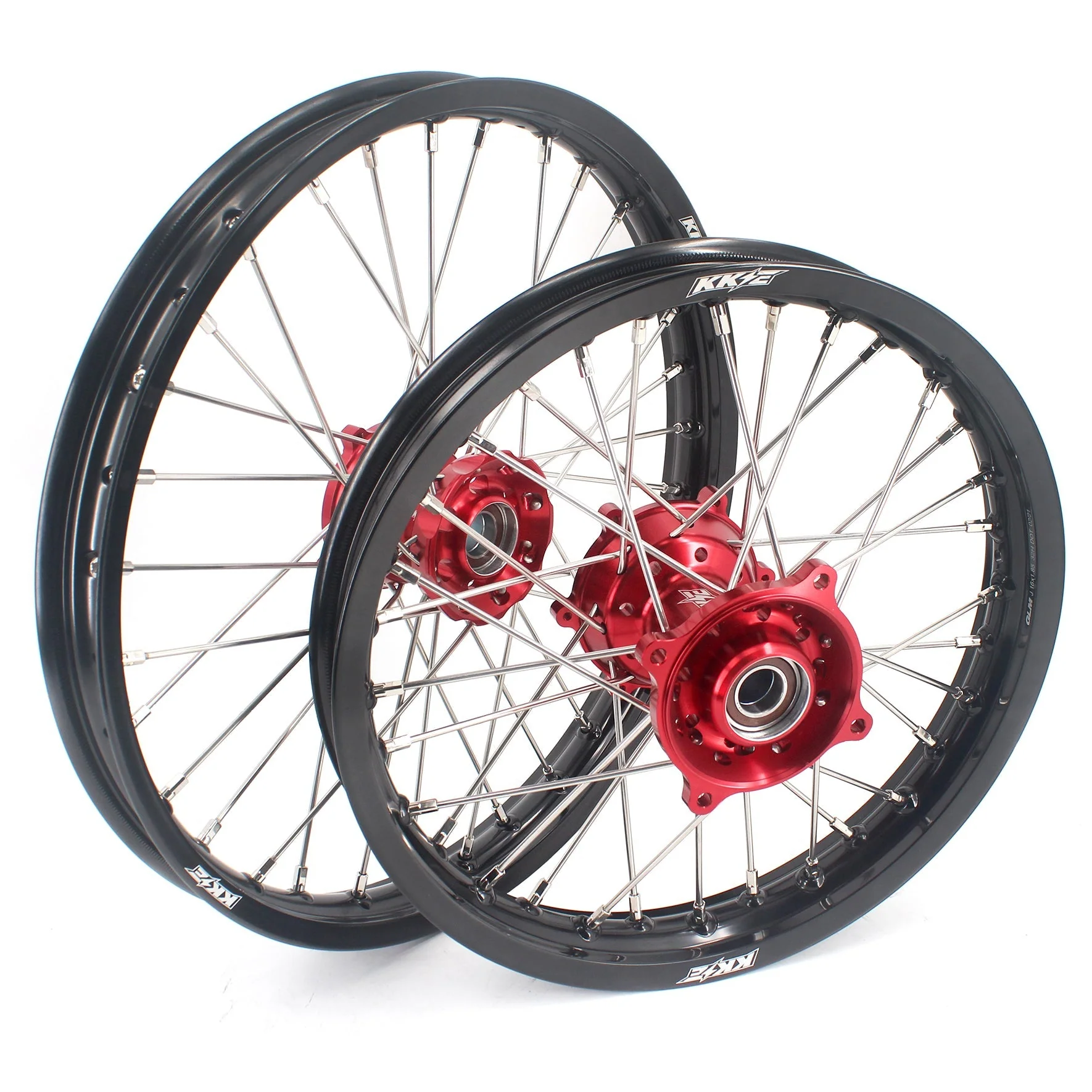 KKE 19/16 Factory Size Kids Big Wheels Rims Fit KTM SX 85 2025 Red - Image 2