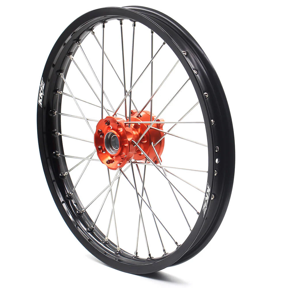 KKE 19/16 Big Wheels for KTM SX85 | 2003-2020 – Orange Hub / Black Rim - Image 3
