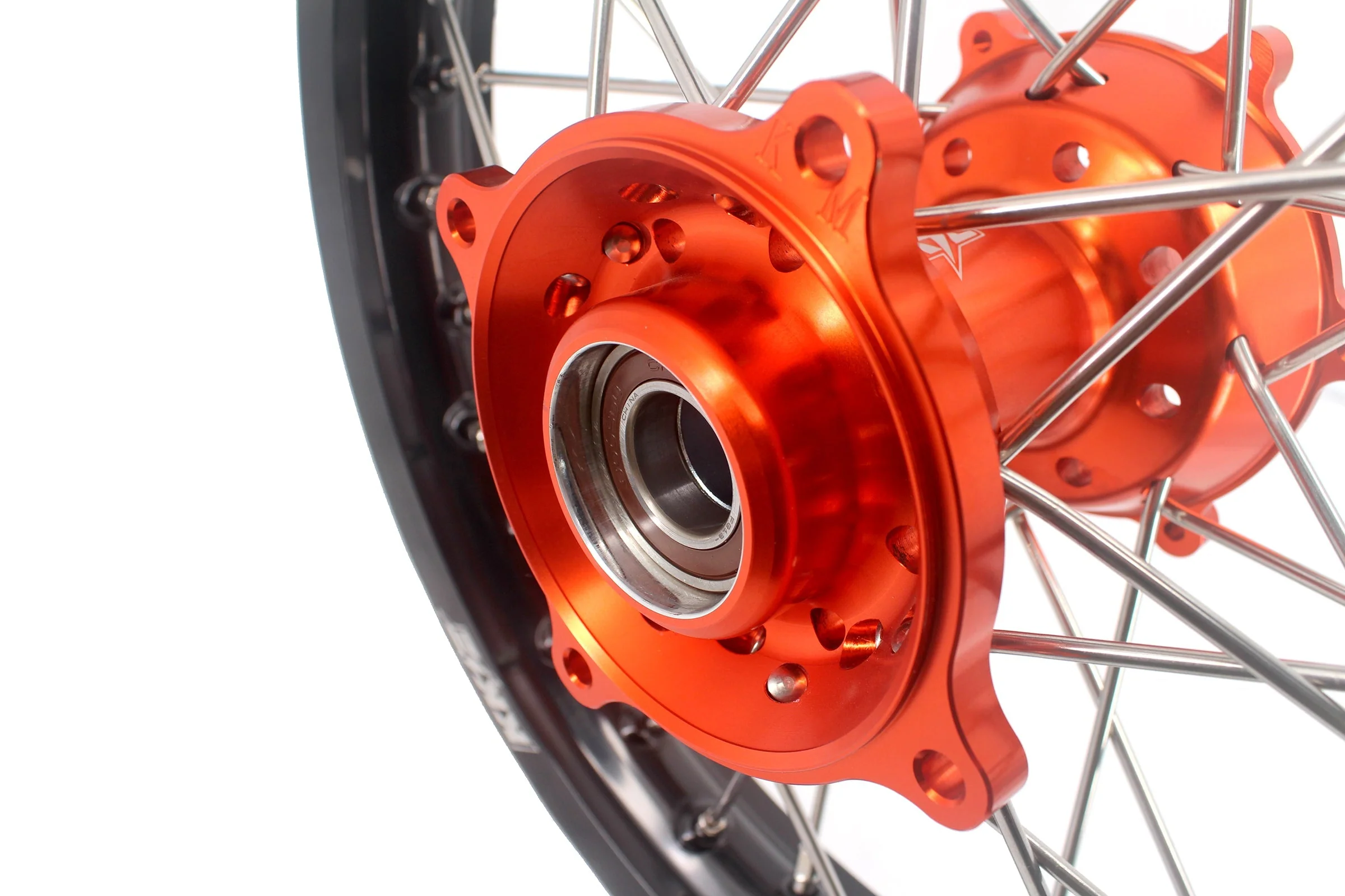 KKE 19" 16" Kid's Big Wheels GLM Rims For KTM SX 85 2021 2022 2023 2024 Orange Hub - Image 12