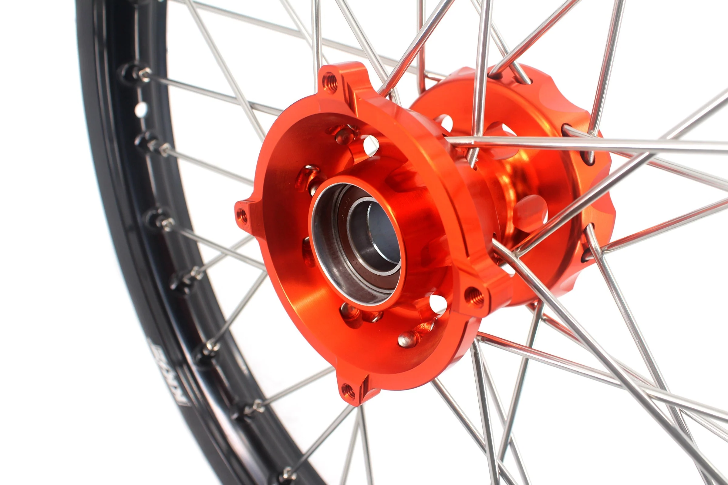KKE 19" 16" Kid's Big Wheels GLM Rims For KTM SX 85 2021 2022 2023 2024 Orange Hub - Image 3