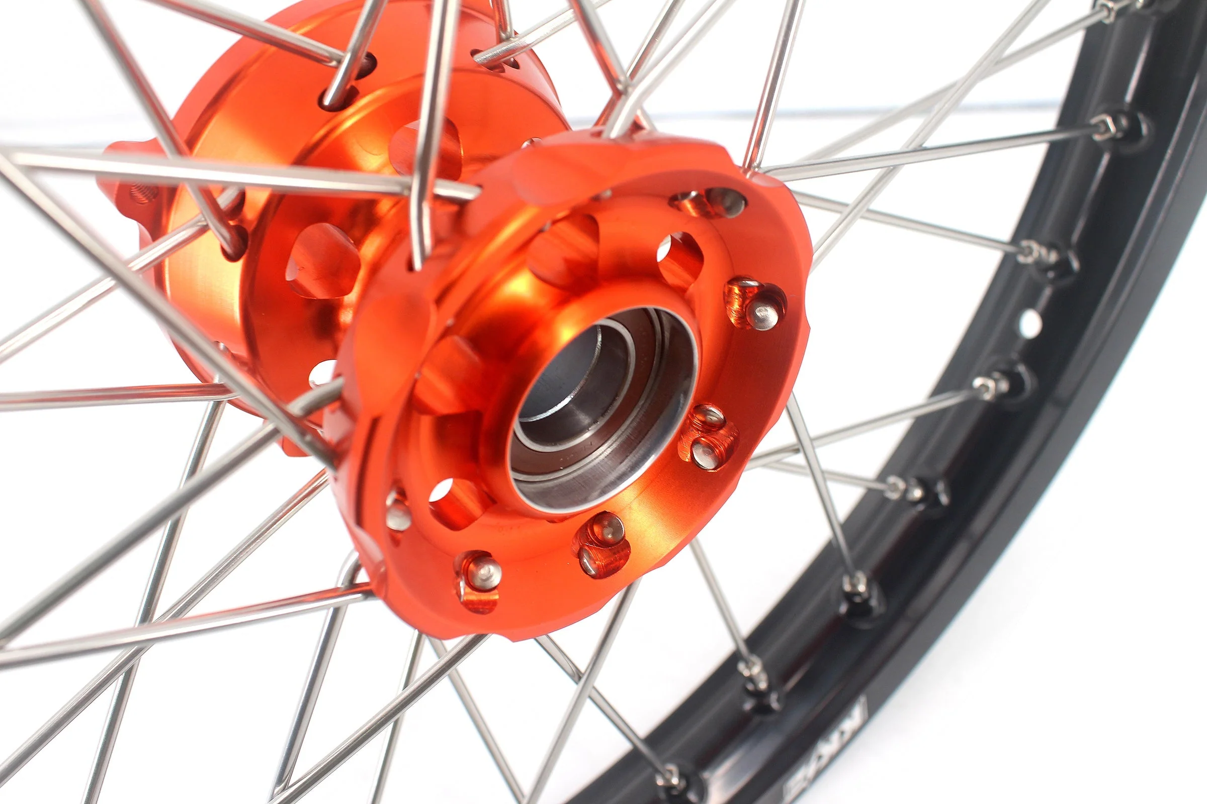 KKE 19" 16" Kid's Big Wheels GLM Rims For KTM SX 85 2021 2022 2023 2024 Orange Hub - Image 5