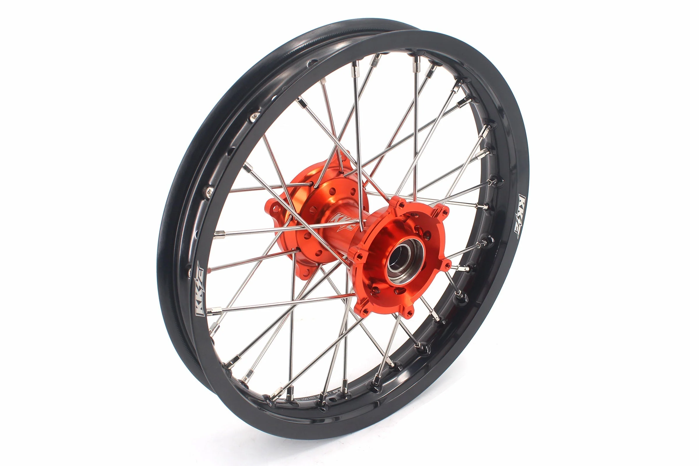 KKE 19" 16" Kid's Big Wheels GLM Rims For KTM SX 85 2021 2022 2023 2024 Orange Hub - Image 8