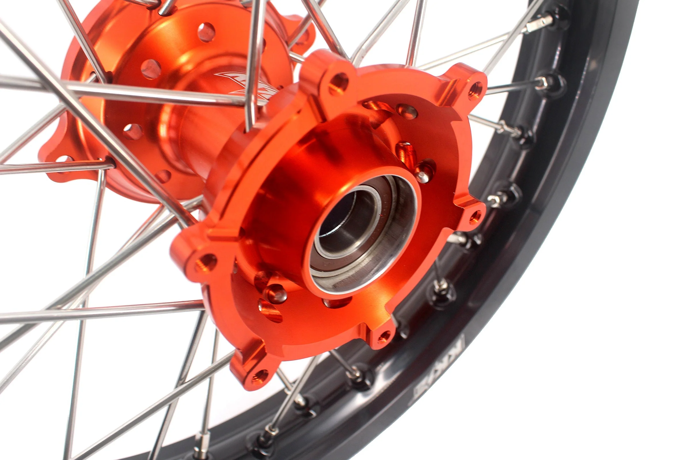 KKE 19" 16" Kid's Big Wheels GLM Rims For KTM SX 85 2021 2022 2023 2024 Orange Hub - Image 9