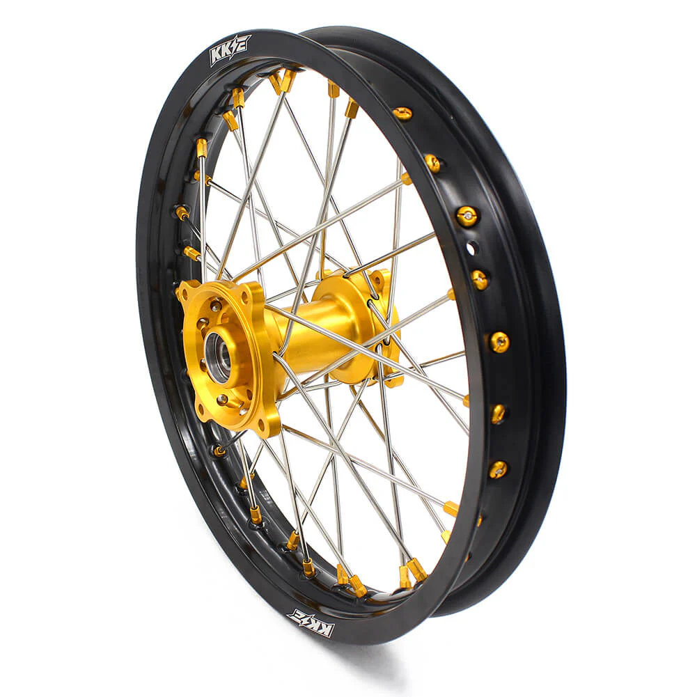 KKE 19 & 16 YZ80 YZ85 RM80 RM85 1990-2025 Kids Wheels for Yamaha/Suzuki  Gold Nipple - Image 10