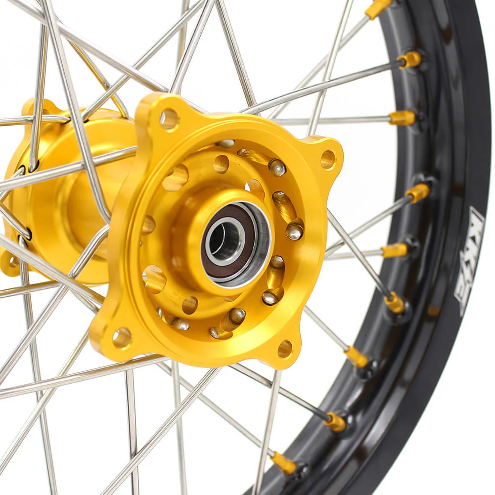 KKE 19 & 16 YZ80 YZ85 RM80 RM85 1990-2025 Kids Wheels for Yamaha/Suzuki  Gold Nipple - Image 11