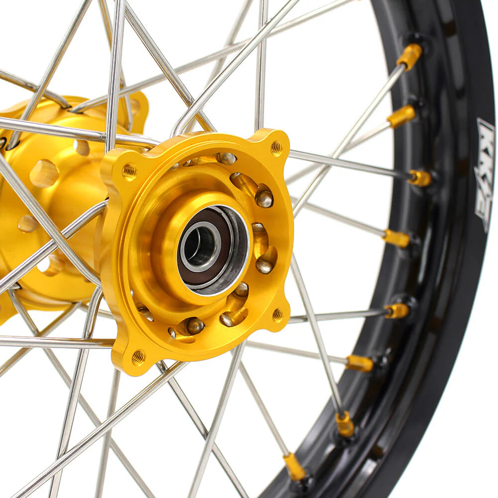 KKE 19 & 16 YZ80 YZ85 RM80 RM85 1990-2025 Kids Wheels for Yamaha/Suzuki  Gold Nipple - Image 13