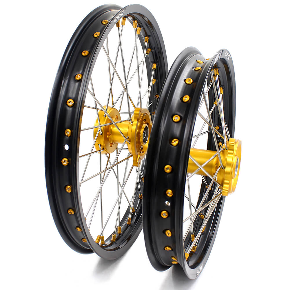 KKE 19 & 16 YZ80 YZ85 RM80 RM85 1990-2025 Kids Wheels for Yamaha/Suzuki  Gold Nipple - Image 3