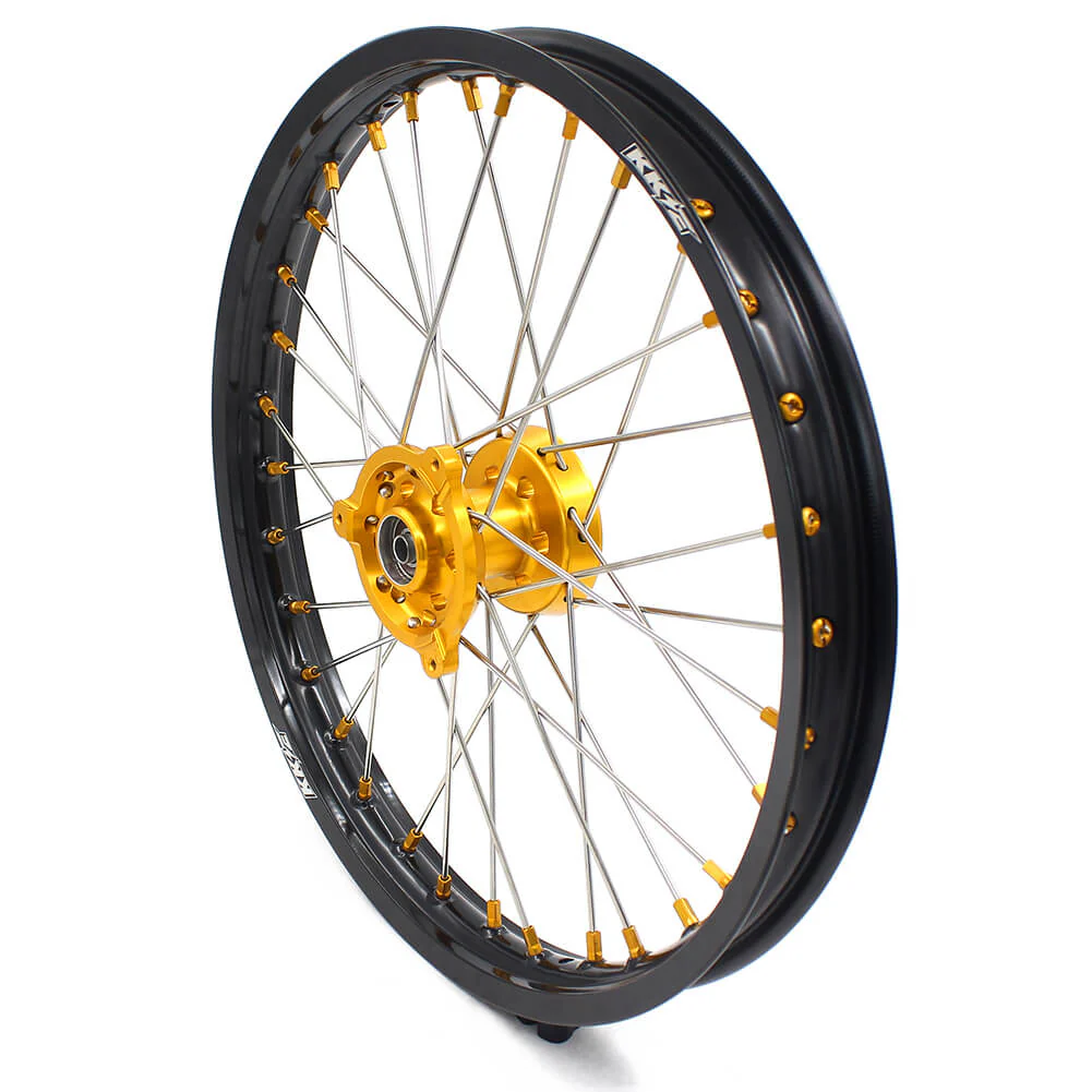 KKE 19 & 16 YZ80 YZ85 RM80 RM85 1990-2025 Kids Wheels for Yamaha/Suzuki  Gold Nipple - Image 5