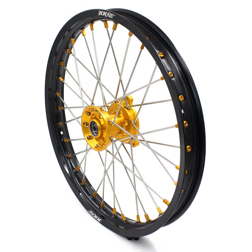 KKE 19 & 16 YZ80 YZ85 RM80 RM85 1990-2025 Kids Wheels for Yamaha/Suzuki  Gold Nipple - Image 7